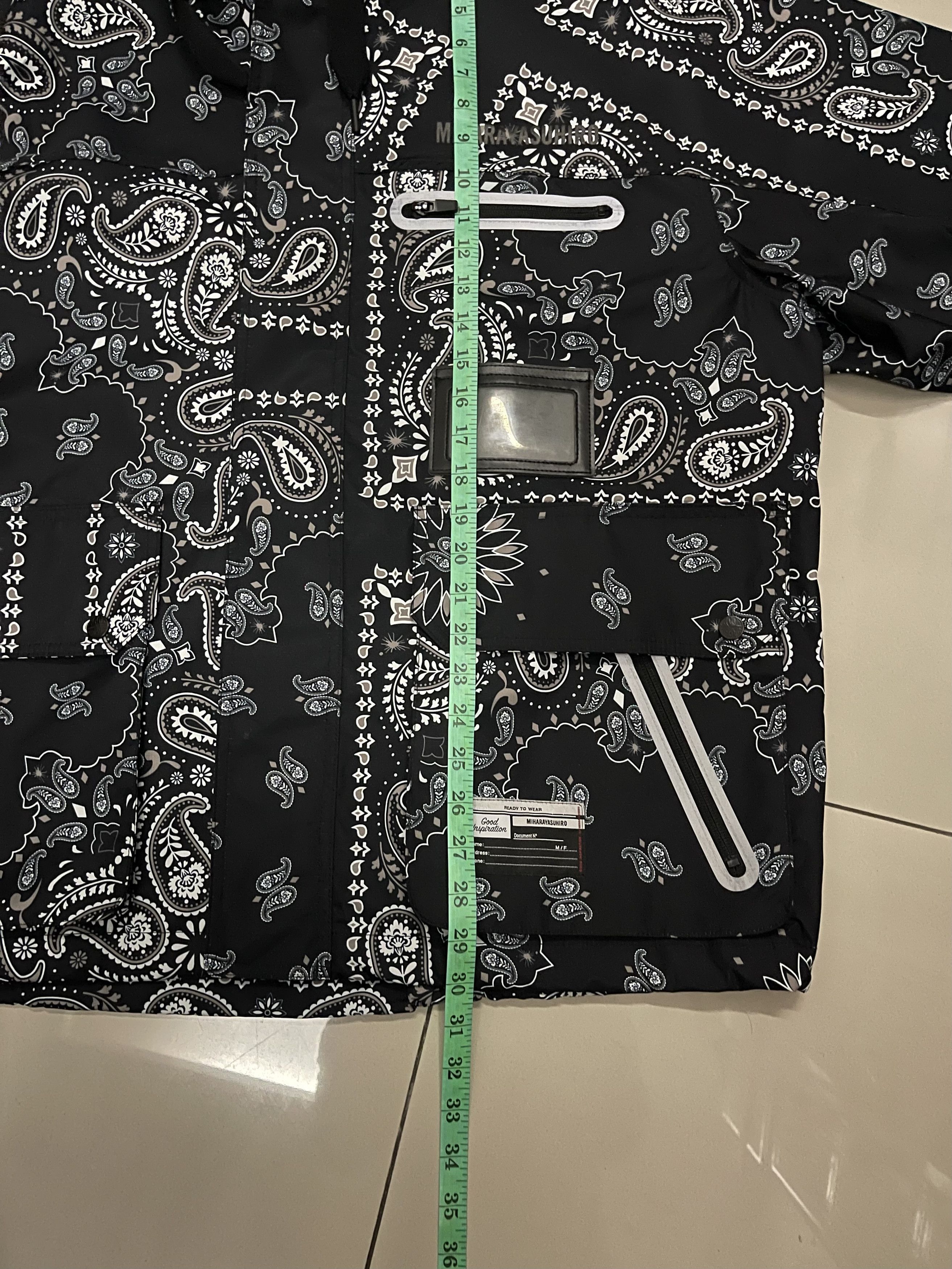 GU × Japanese Brand × Maison MIHARA YASUHIRO Miharayasuhiro Black Bandana Paisley BALACLAVA jacket Size US L / EU 52-54 / 3 - 14 Thumbnail