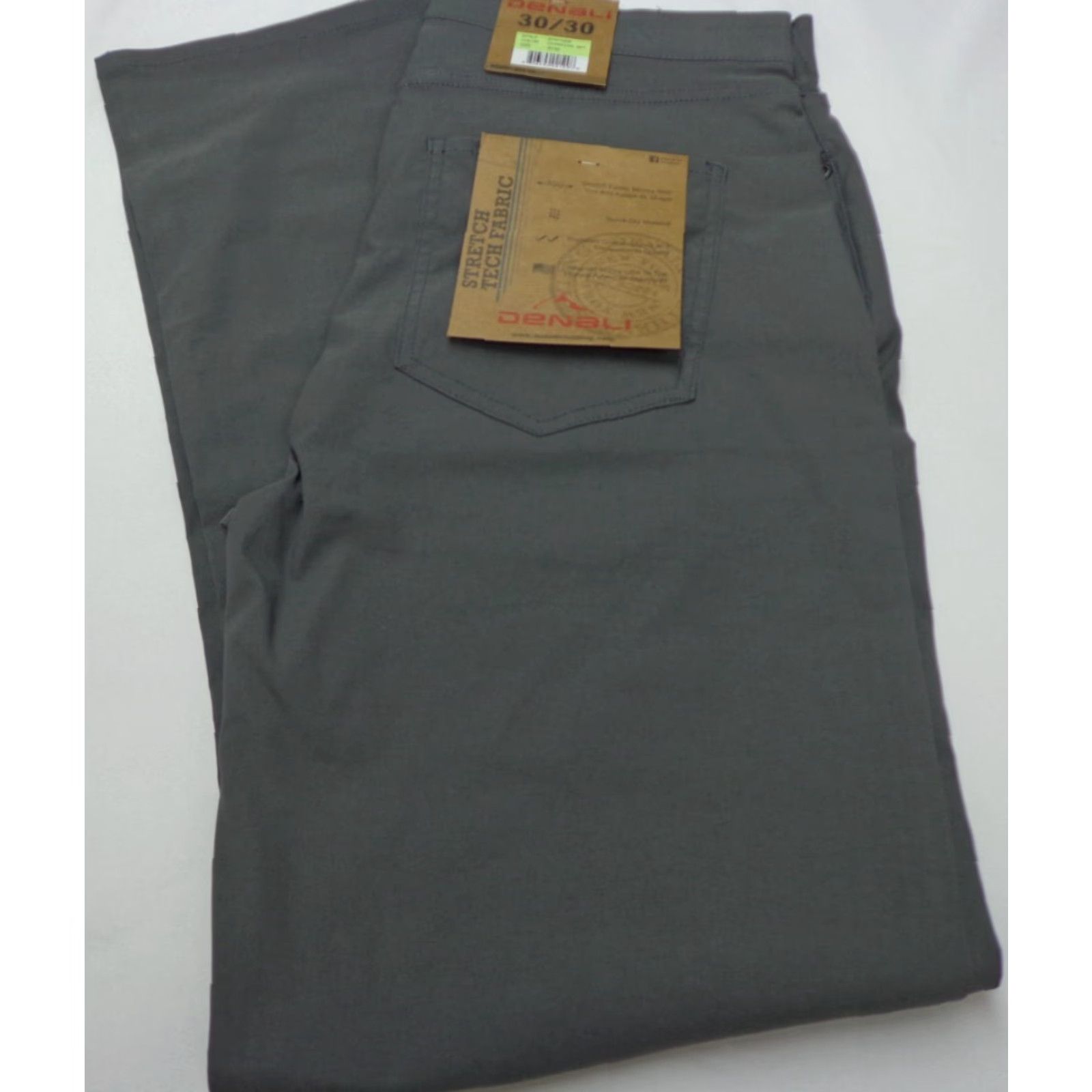 Vintage DENALI Pants Straight 30/30 Gray Tech Stretch Nylon Spandex NWT Mens Regular Inseam 30 Comfort Size US 30 / EU 46 - 2 Thumbnail