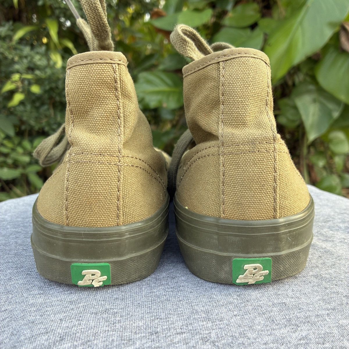 P.F. Flyers PF Flyers Foundation Hi Top Olive Green Sneakers Women Size US 6.5 / IT 36.5 - 4 Thumbnail