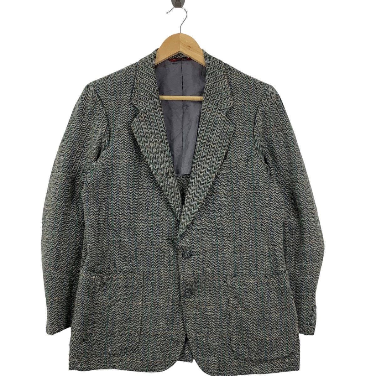 Emanuel Ungaro Vintage EMANUEL UNGARO PARIS Herringbone Blazer Coat Peacoat Size M / US 6-8 / IT 42-44 - 5 Thumbnail