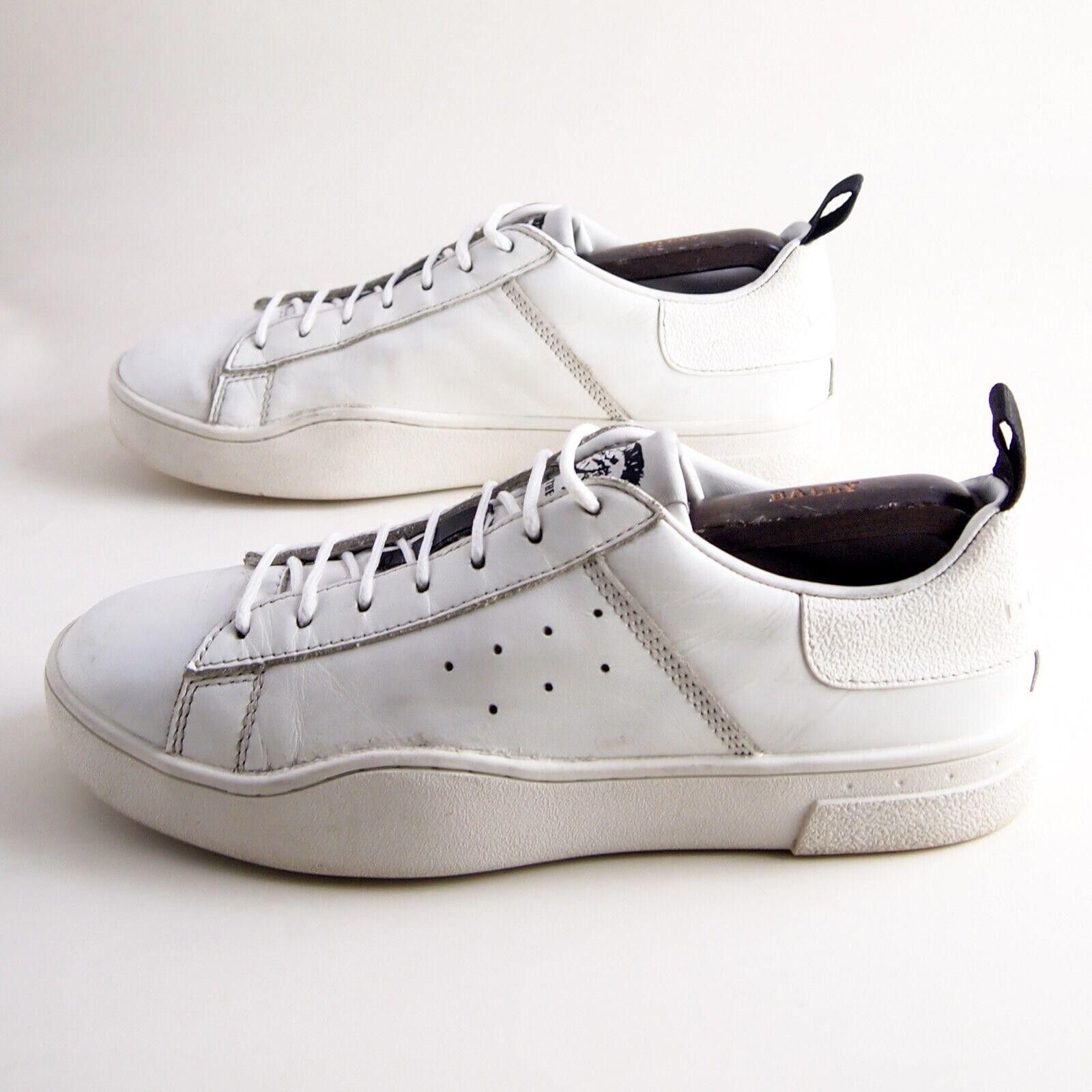 Diesel Diesel Low Top Sneakers White Leather Mens US 9 EU 42 Size US 9 / EU 42 - 2 Thumbnail