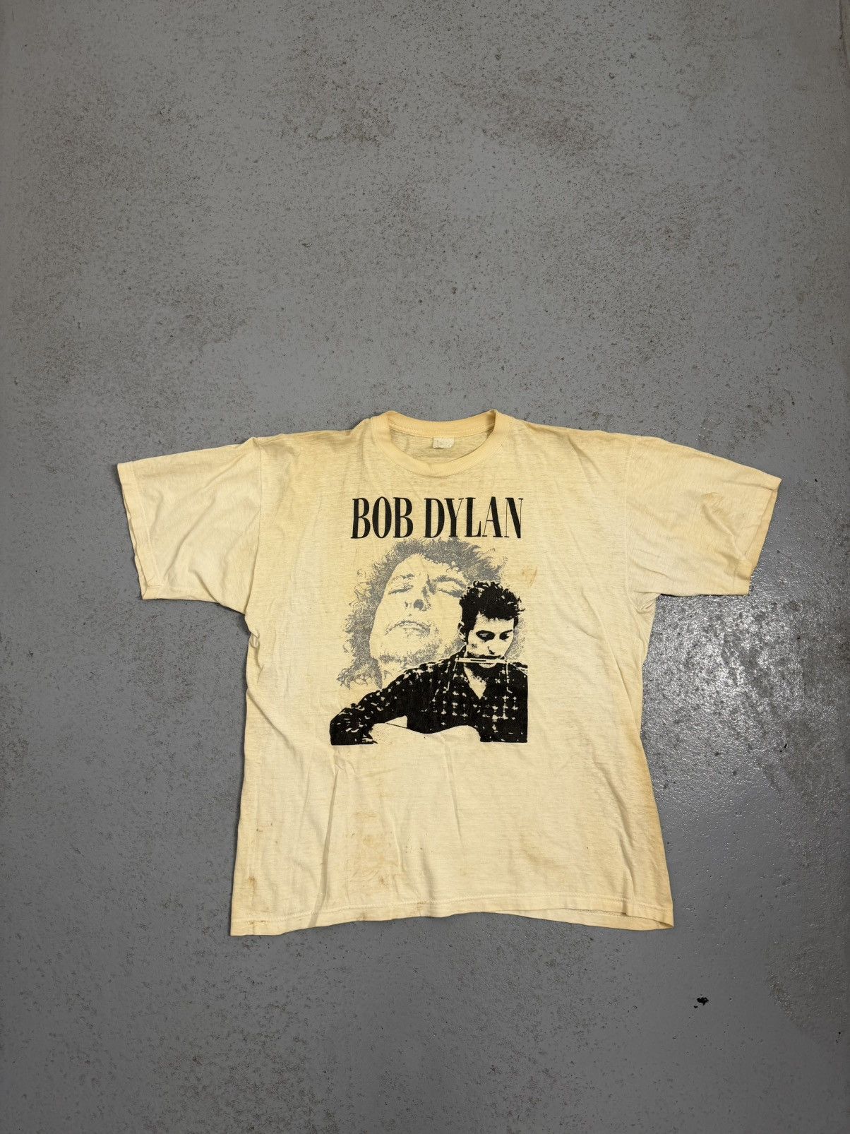 Band Tees Vintage 90s Bob Dylan Tee Size US XL / EU 56 / 4 - 1 Thumbnail