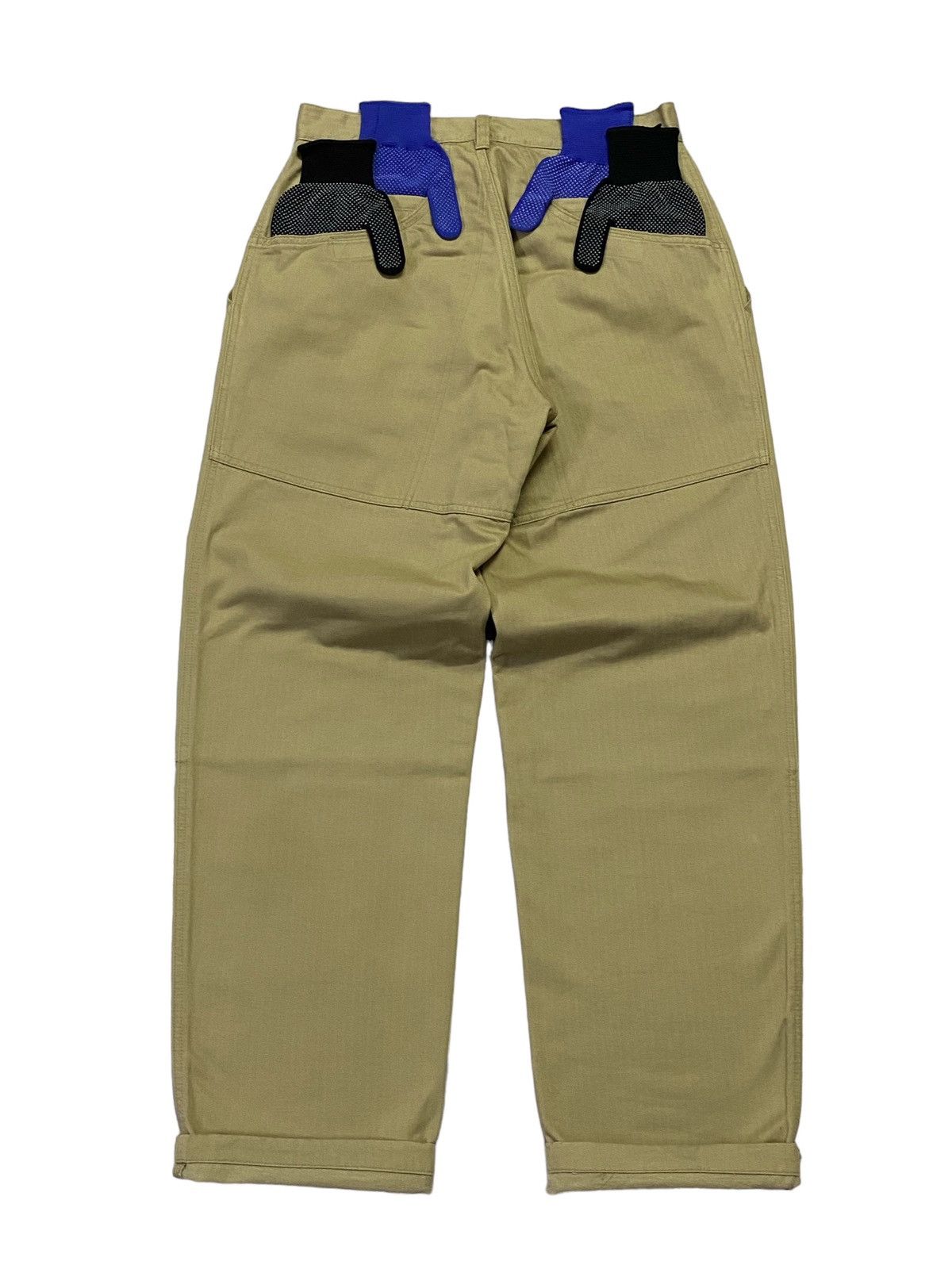 Bape × Nigo Vintage A Bathing Ape Double Pocket Chino Khaki Pants Size US 30 / EU 46 - 4 Thumbnail