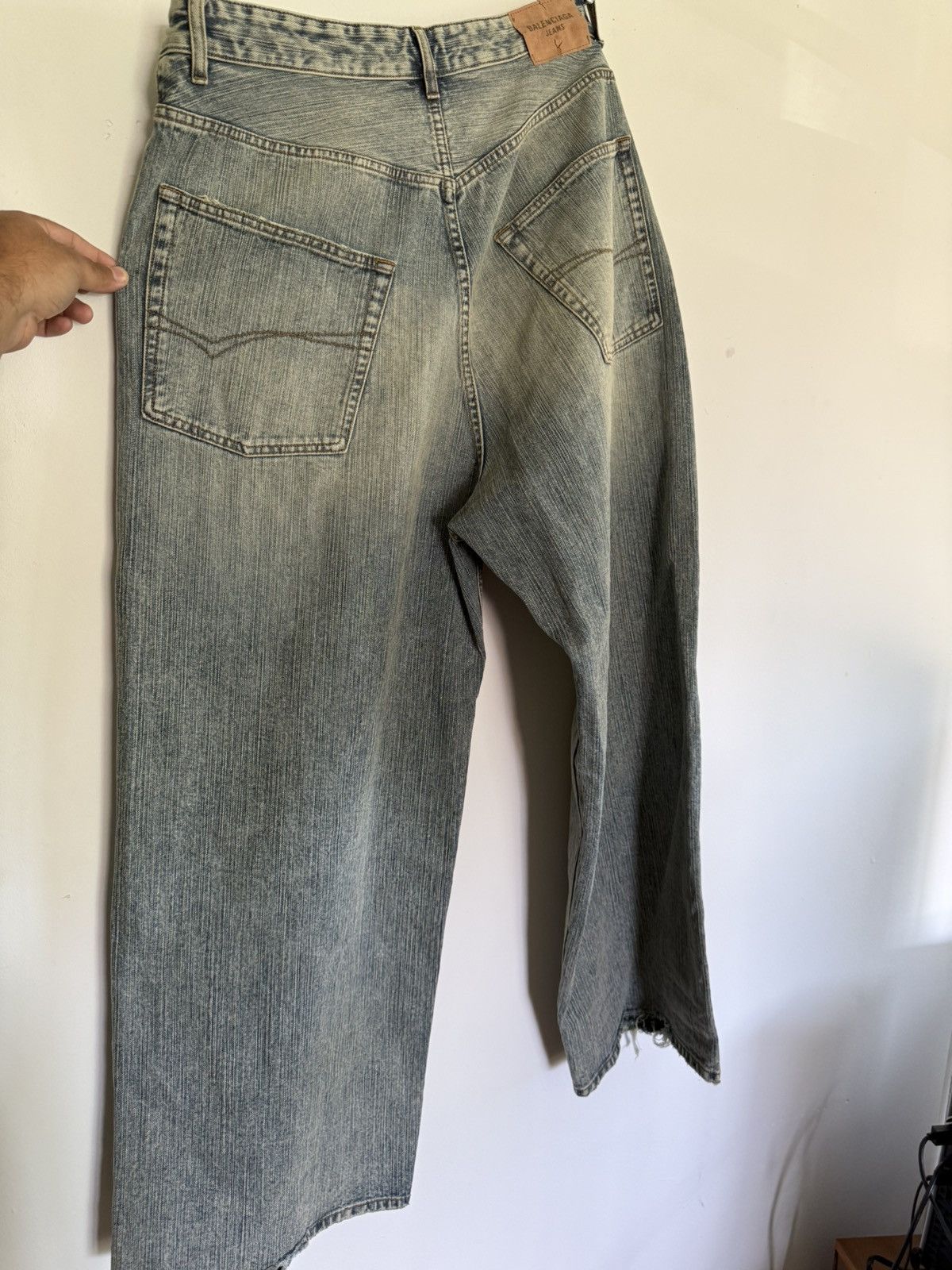 Balenciaga Baggy Mudshow Shoelace Jeans Size US 34 / EU 50 - 7 Thumbnail