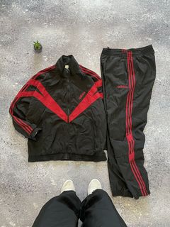 FUBU tracksuit, 1990s, baggy track suit jacket and pants set, white, 90s  size L