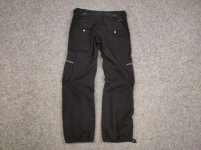 Japanese Brand Rare Vintage Y2K Japanese Black cotton Cargo Baggy Pants Size US 32 / EU 48 - 14 Thumbnail