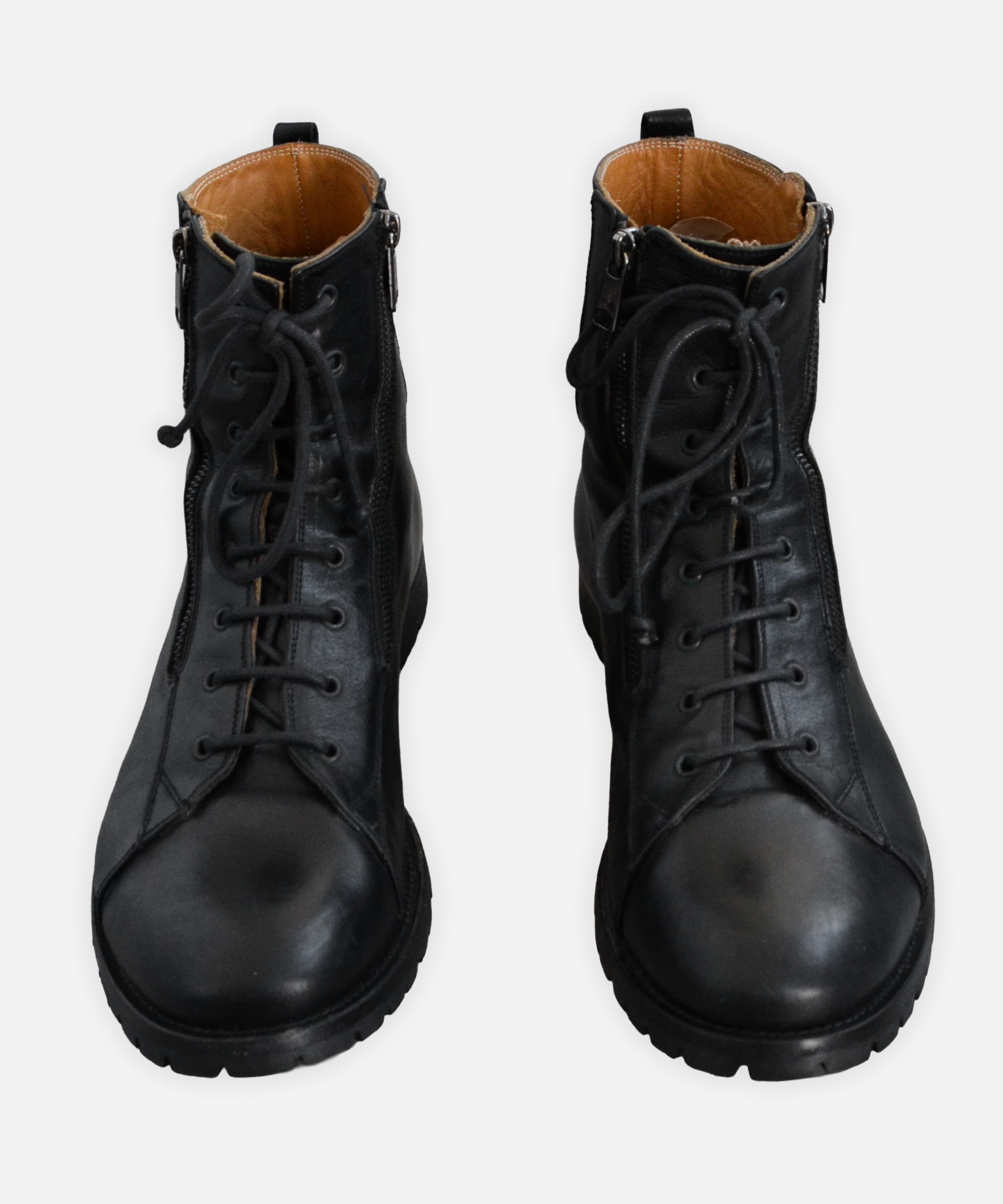Alexander McQueen ALEXANDER MCQUEEN Boots Ankle Shoes Leather Zip Black 45 Size US 12 / EU 45 - 3 Thumbnail