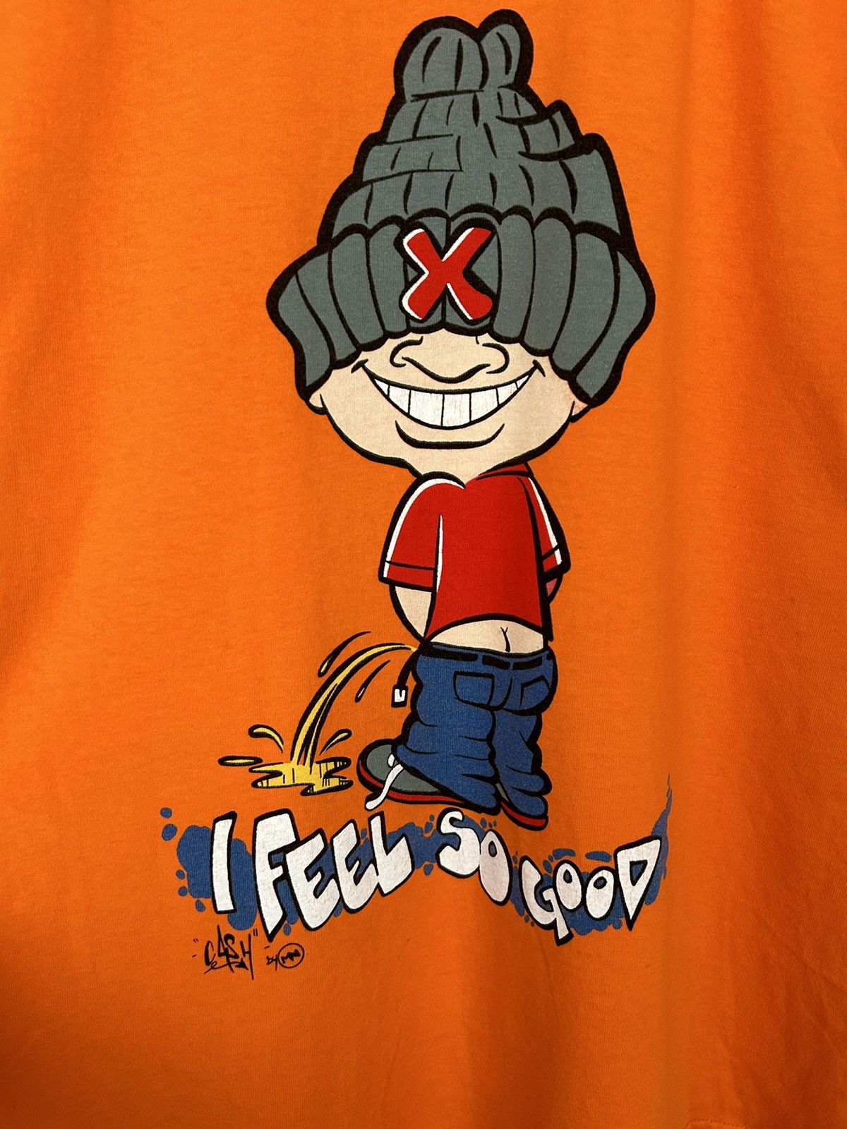 Vintage Vintage 90s Rap Tee Pee Streetwear Hype Humor Skate Size US M / EU 48-50 / 2 - 3 Thumbnail