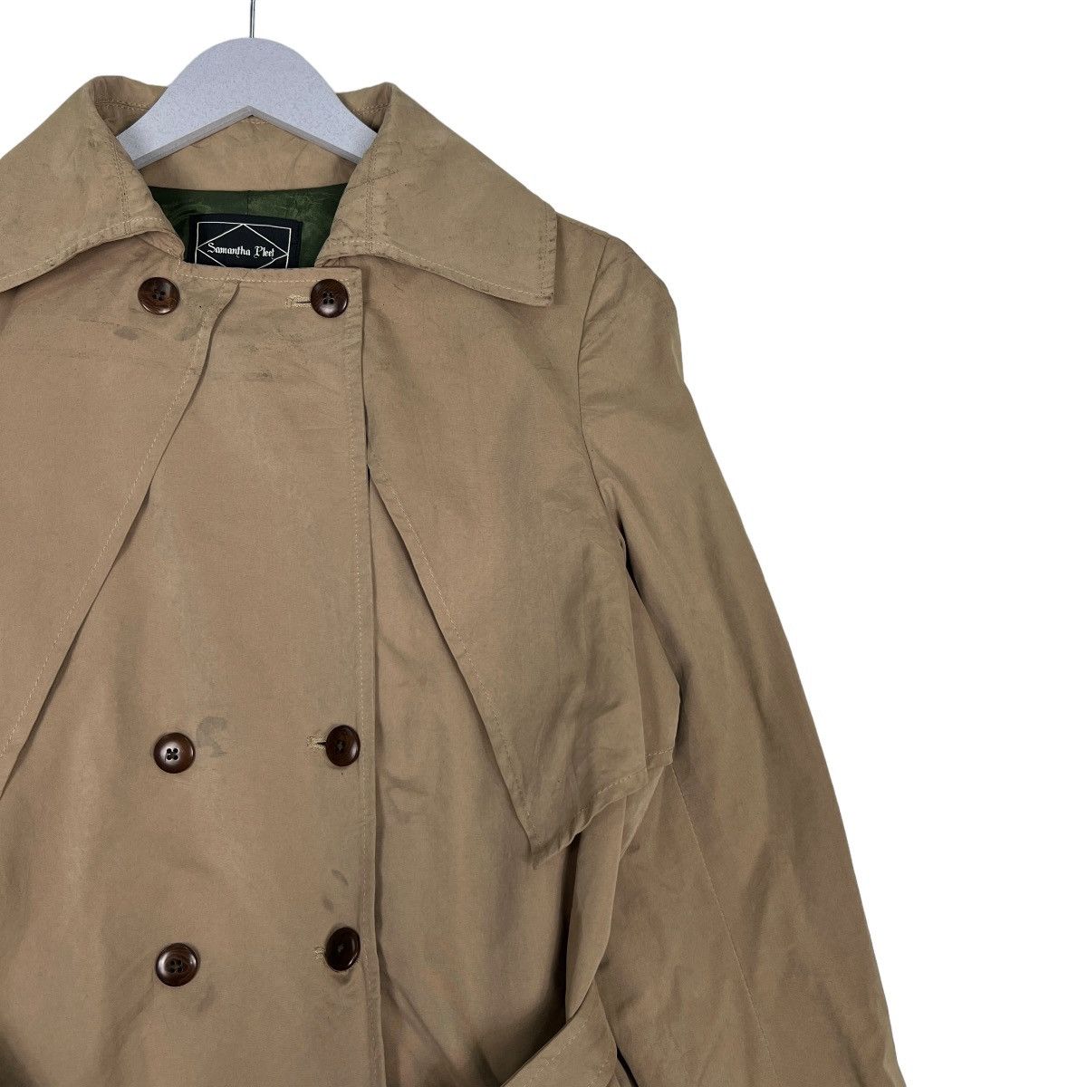 Designer 🔥 SAMANTHA PLEET TRENCH COAT MADE IN USA Size US S / EU 44-46 / 1 - 6 Thumbnail