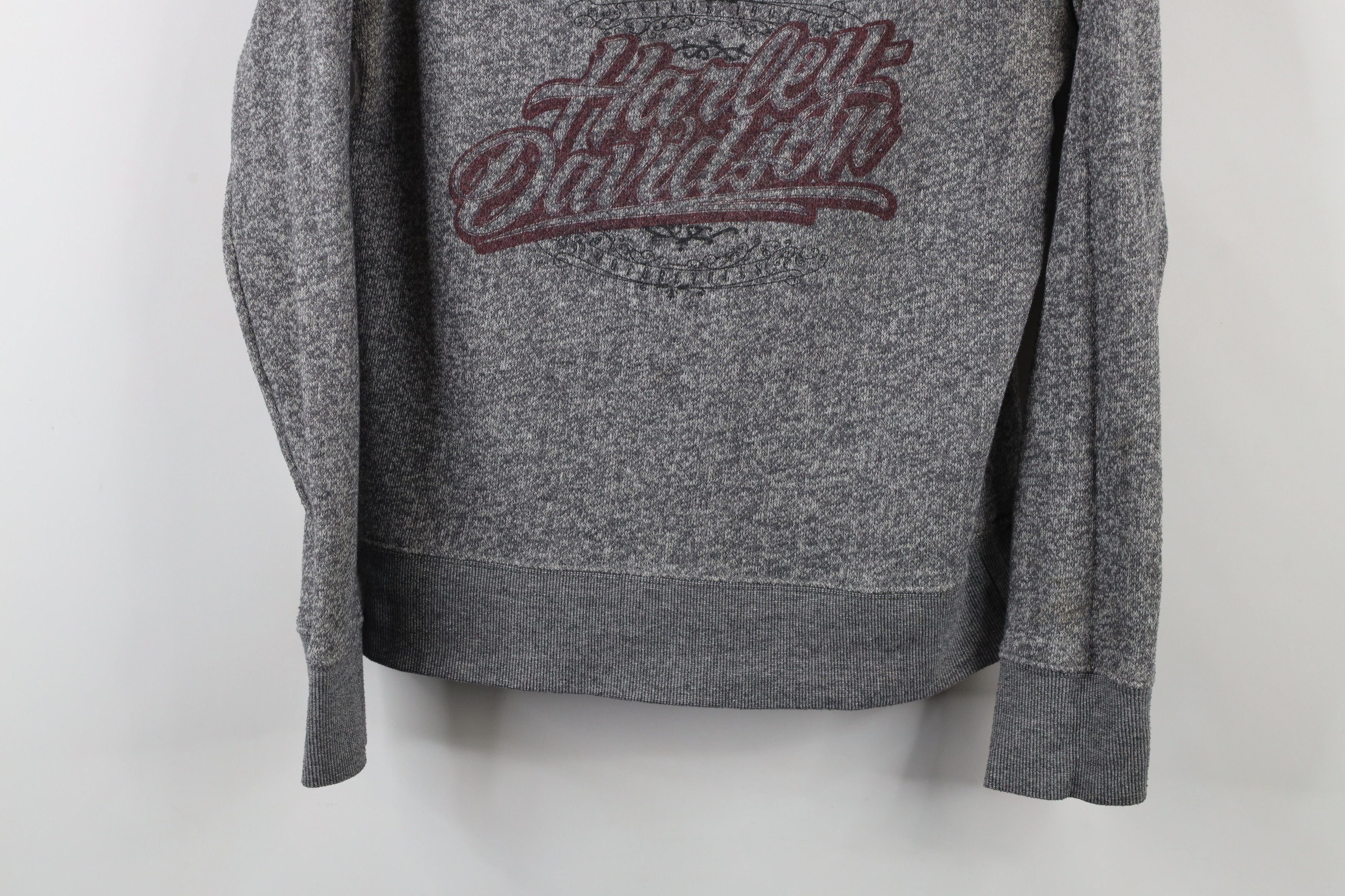 Harley Davidson × Vintage Vintage Harley Davidson Spell Script Jersey Knit Sweatshirt Size M / US 6-8 / IT 42-44 - 3 Thumbnail