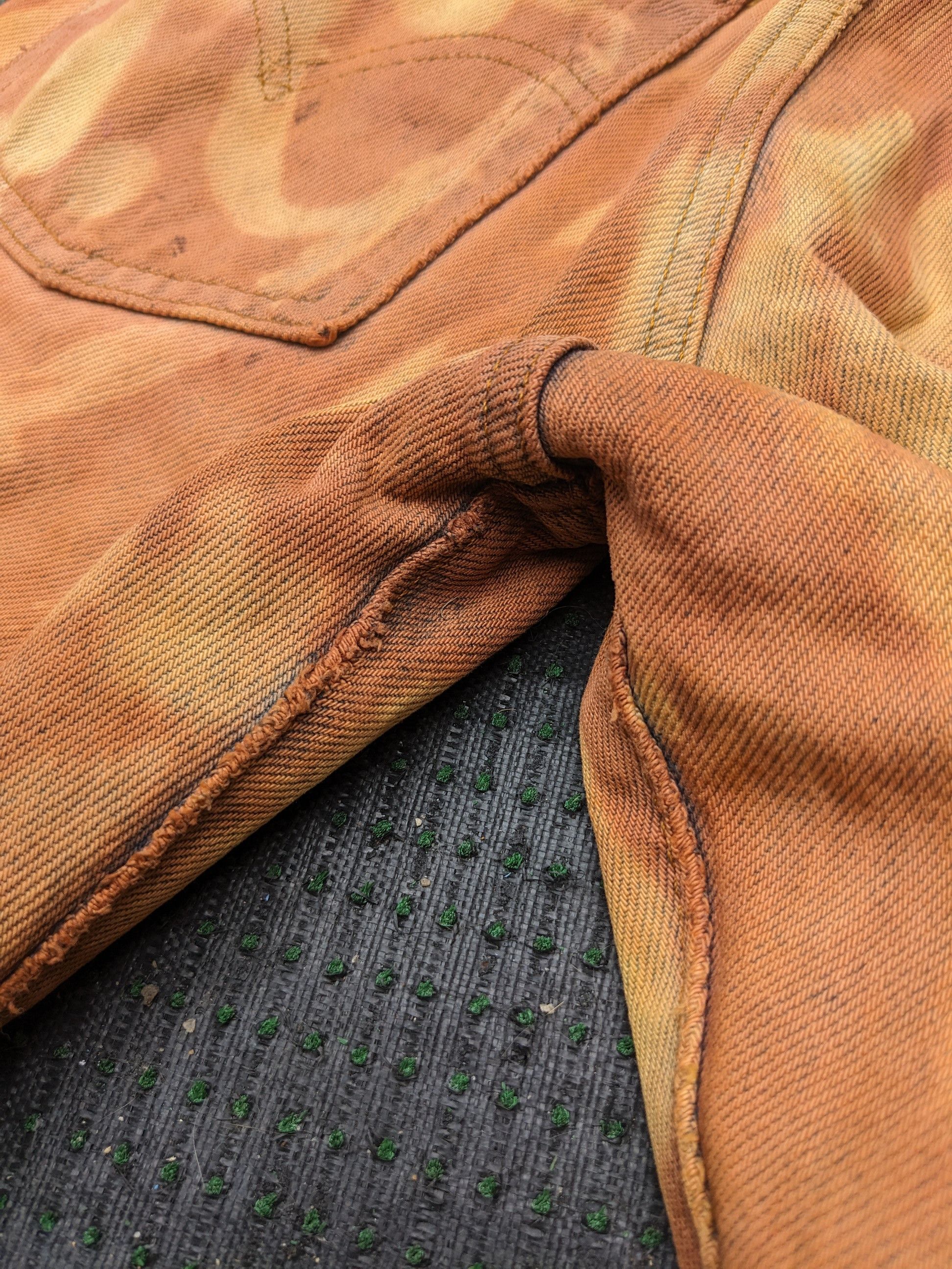 Japanese Brand × Levi's × Vintage Vintage 80 s Levis 505 Jeans Distressed Rust Dye Custom Made Size US 28 / EU 44 - 15 Thumbnail