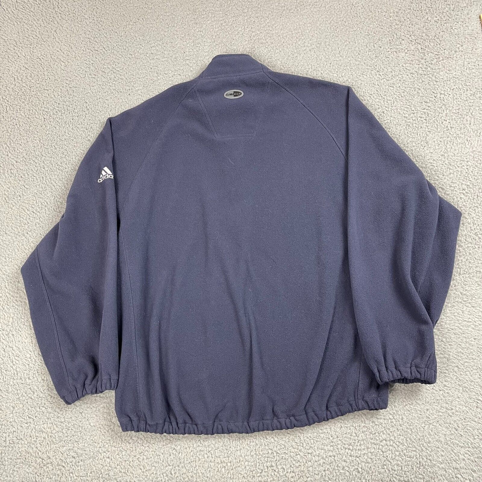 Adidas Adidas Logo Fleece Half-Zip Quarter-Zip Pullover Blue Size US M / EU 48-50 / 2 - 5 Thumbnail