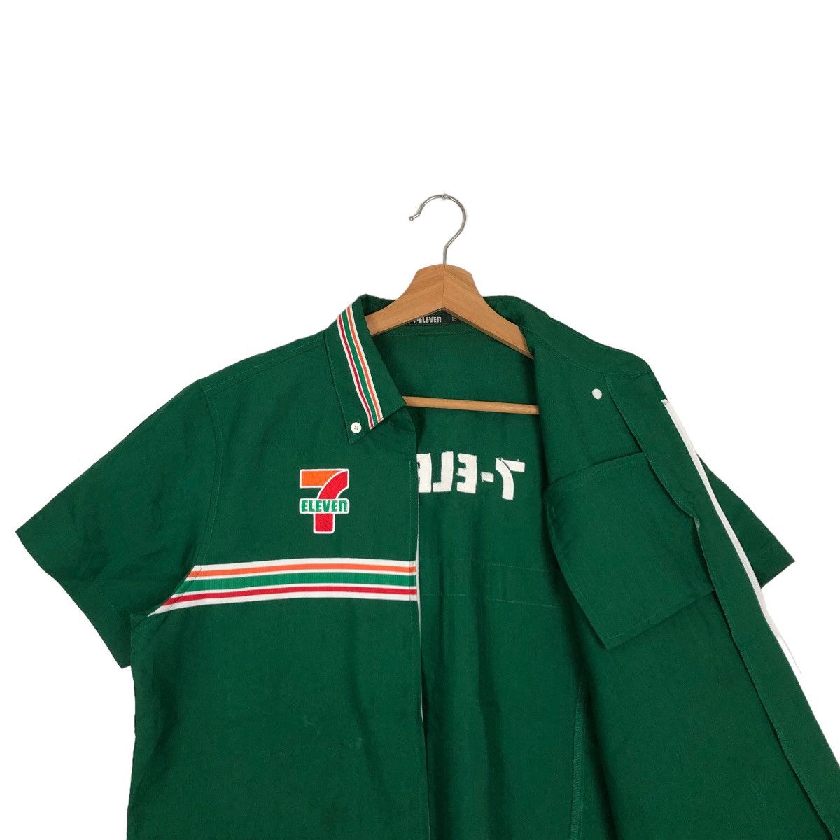 Japanese Brand 🔥RARE VINTAGE WORK JACKET 7 - ELEVEN BIG LOGO Size US M / EU 48-50 / 2 - 9 Thumbnail