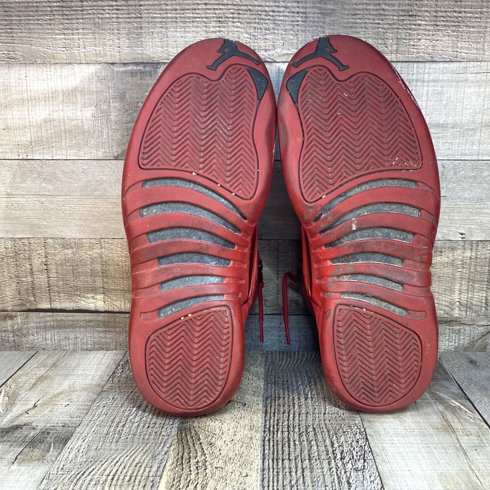 Jordan Brand Nike Air Jordan 12 XII Retro Gym Red 2018 Size 8 130690-601 Men Basketball Shoes Suede Outsole 12 Retro Size US 8 / EU 41 - 8 Thumbnail