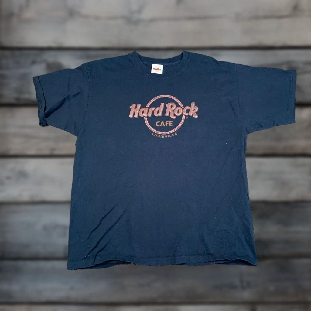 Hard Rock Cafe VINTAGE Hard Rock Cafe Louisville Logo T-Shirt Adult XL Black Raised Graphic Official Size US XL / EU 56 / 4 - 1 Thumbnail