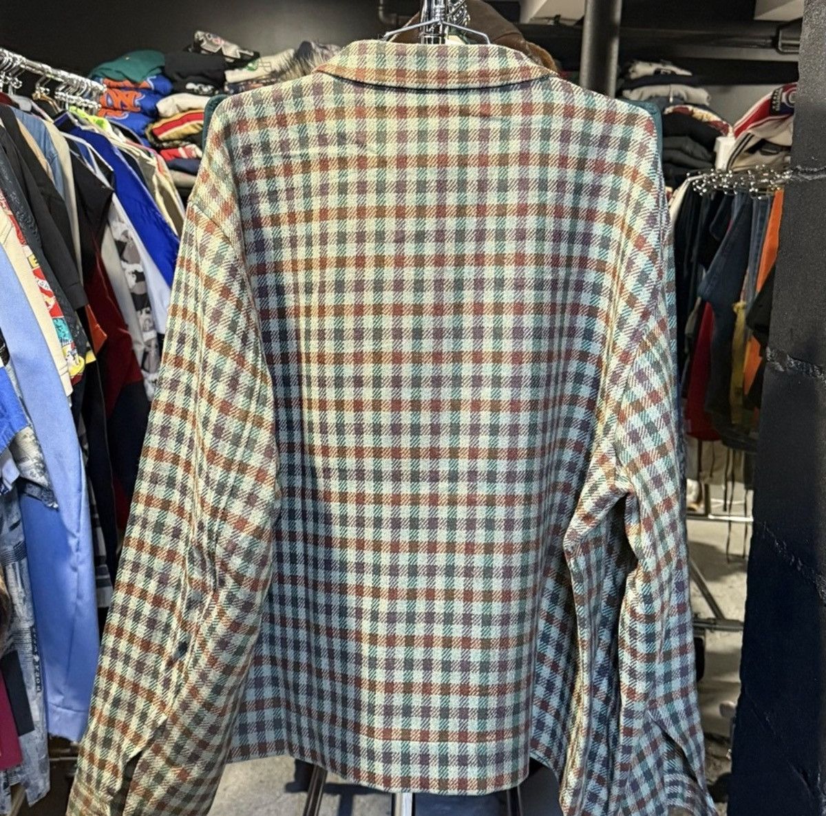 Aime Leon Dore × Woolrich Woolen Mills Aime Leon Dore WOOLRICH Button Up Full Zip Green Brown 2XL Size US XL / EU 56 / 4 - 4 Thumbnail