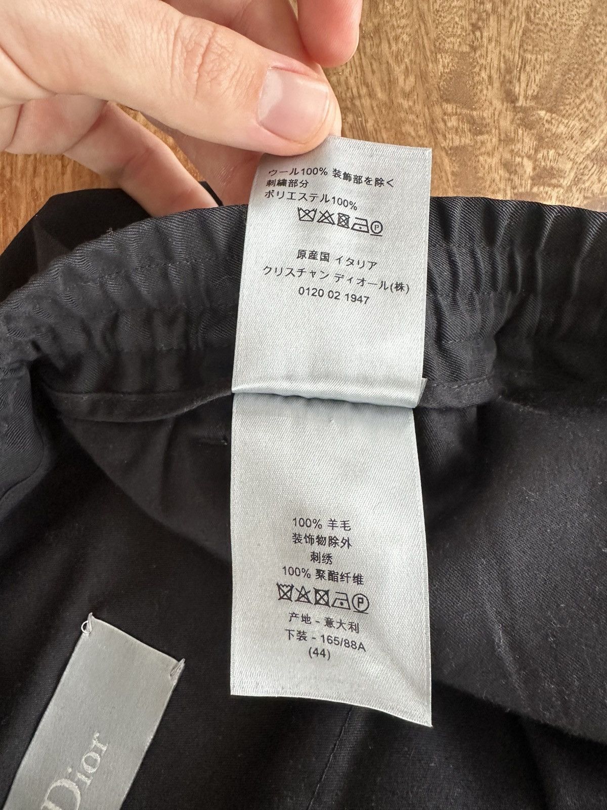 Dior Dior Homme Wool Joggers Size US 28 / EU 44 - 13 Thumbnail