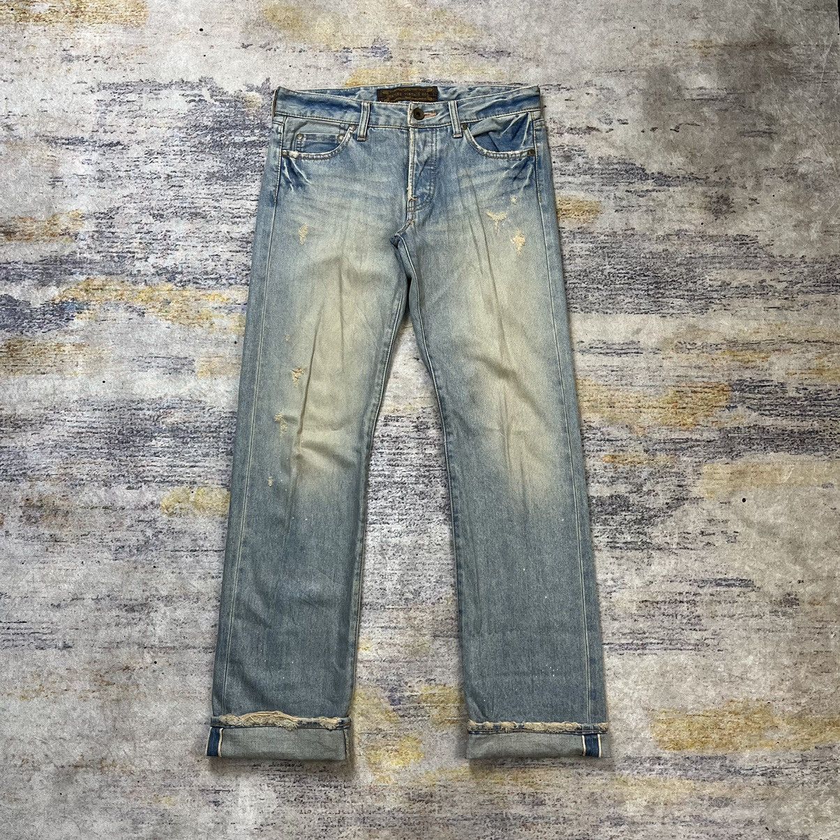 If Six Was Nine GOA Mud Wash distressed selvedge denim pants Size US 31 - 1 Thumbnail