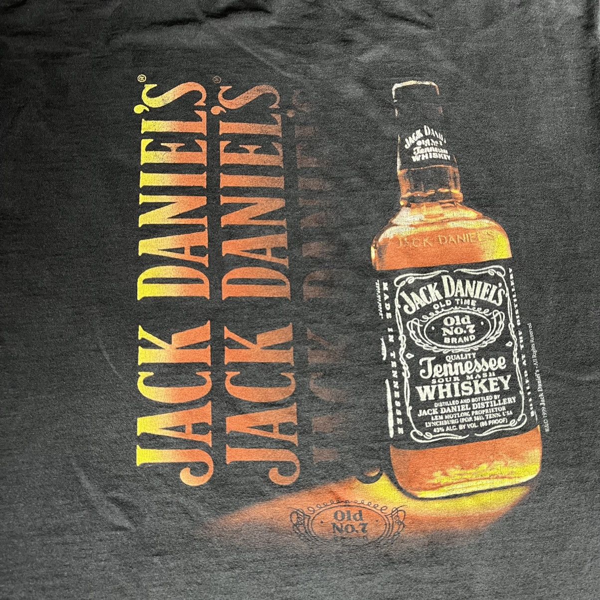 Vintage Vintage 90s Jack Daniels Tennessee Whiskey Graphic Logo Tee Size US L / EU 52-54 / 3 - 4 Thumbnail