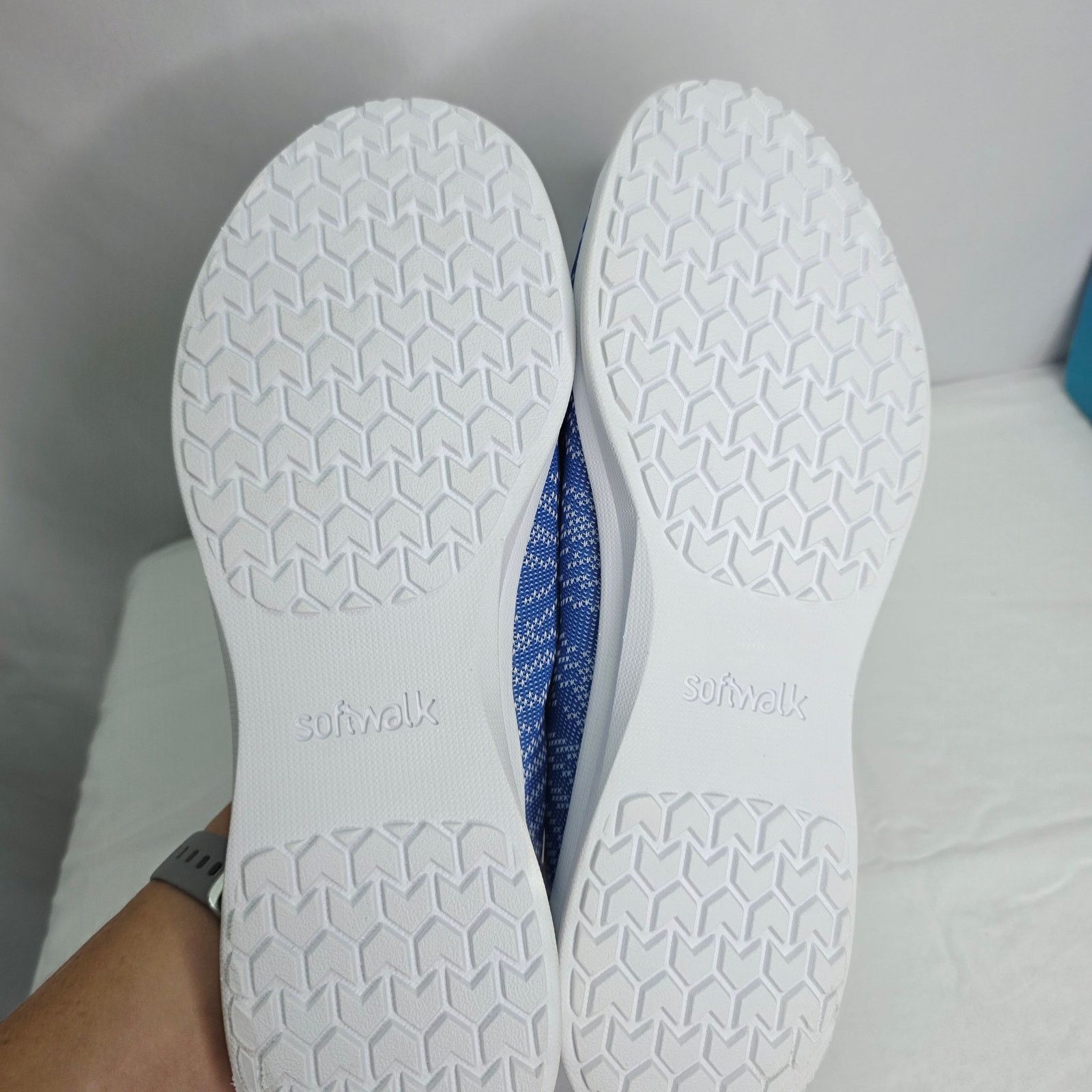 Other SoftWalk Simba Flat Blue Knit Low Top Slip On Sneakers Size US 12 / IT 42 - 15 Thumbnail