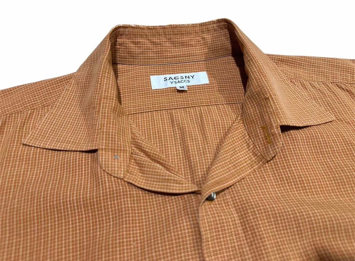🔥Nice Vintage Sacsny Y’Saccs Yohji Yamamoto Shirt Ls Grid
