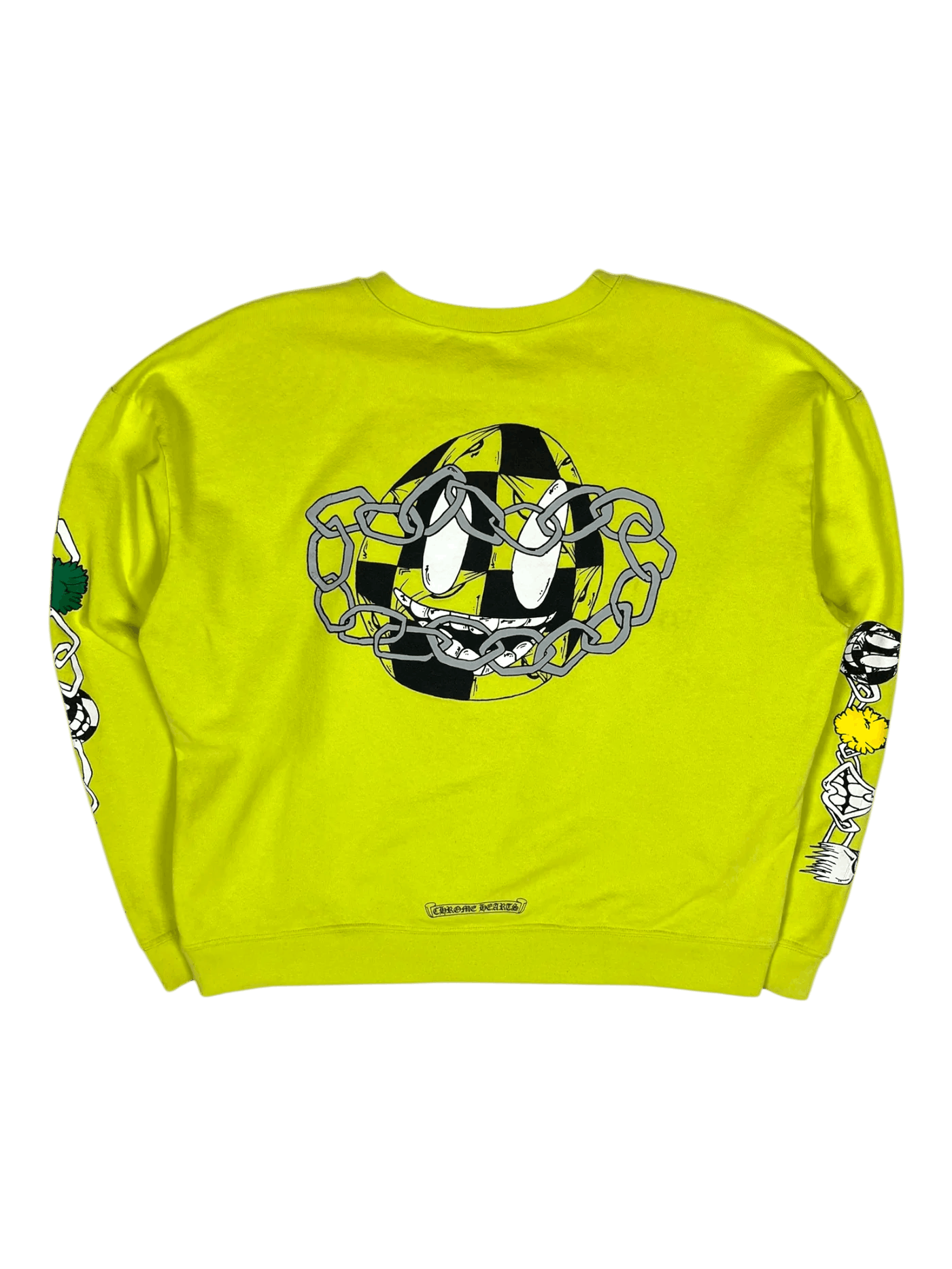 Chrome Hearts Chrome Hearts Matty Boy Lime Green Link Crewneck Size US XL / EU 56 / 4 - 2 Thumbnail