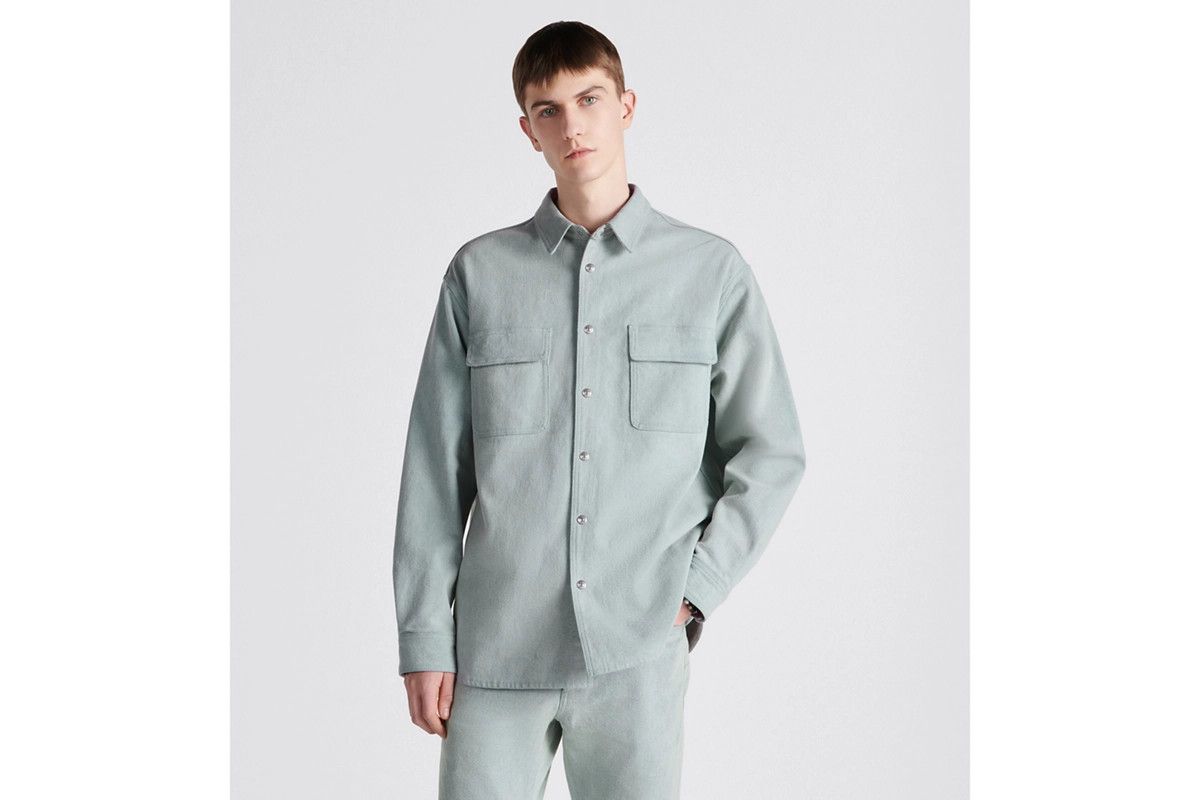 Dior o1bcso1str1124 Couture Reversible Shirt in Blue Size US M / EU 48-50 / 2 - 4 Thumbnail