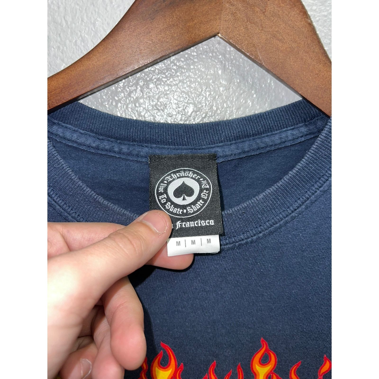 Thrasher Thrasher Magazine Shirt Blue Flames Logo Graphic Tee Medium Size US M / EU 48-50 / 2 - 6 Thumbnail