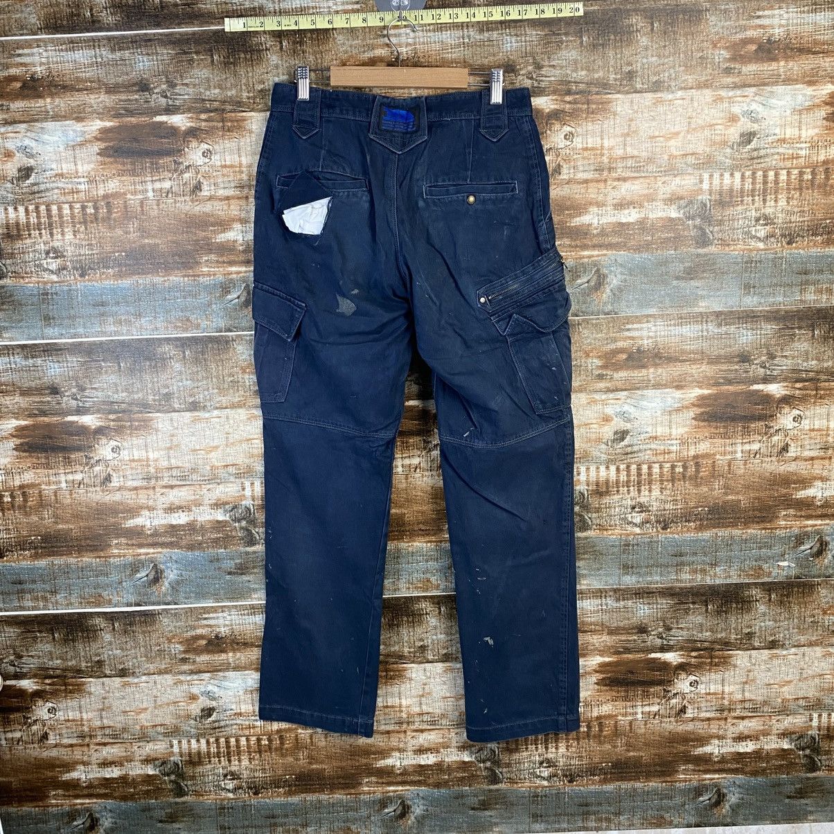 Japanese Brand DL Tora Dark Blue Cargo Multipocket Pants #C970 Size US 28 / EU 44 - 15 Thumbnail