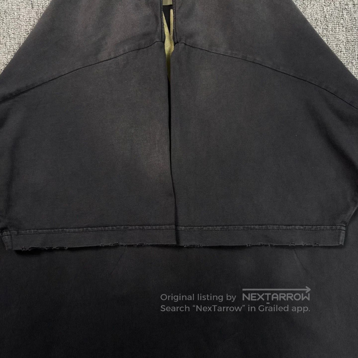 Balenciaga Balenciaga Yellow Tape Logo Black Distressed Tee. Size US L / EU 52-54 / 3 - 7 Thumbnail