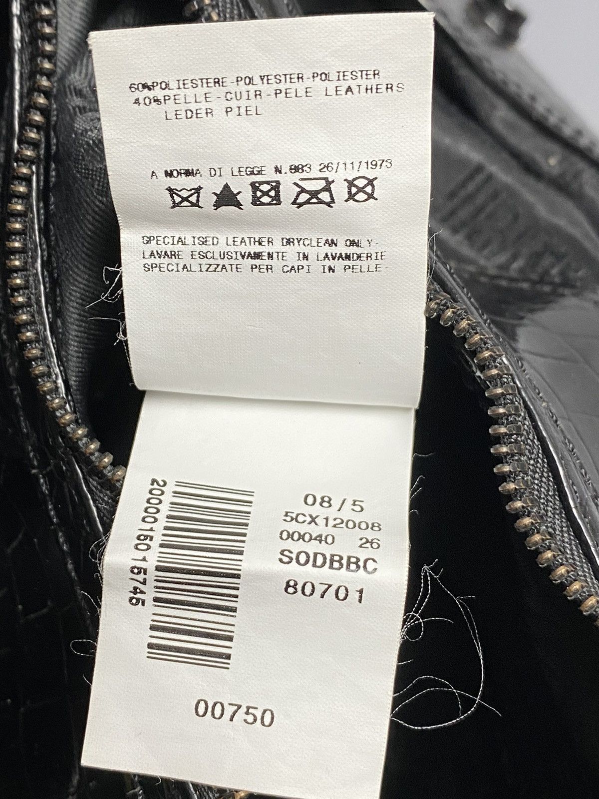 Just Cavalli Just Cavalli Shoulder Bag Black Monogram Leather trim Detail Size ONE SIZE - 19 Thumbnail
