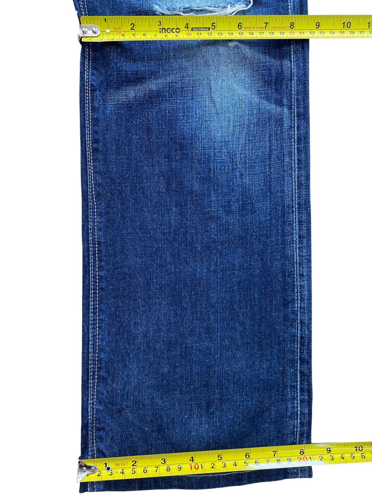 Levi's Levi’s Light Blue Wash Whiskered Style Straight Leg Jeans Size US 32 / EU 48 - 9 Thumbnail