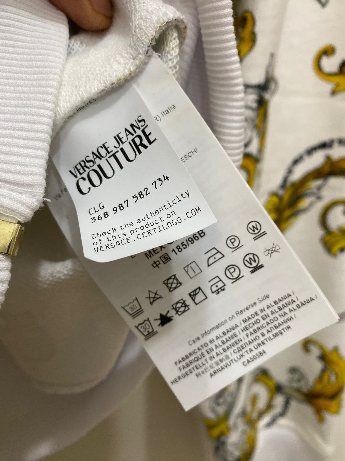 Versace Jeans Couture Versace Jeans Culture Sweatshirt Barocco Outline L, new Size US L / EU 52-54 / 3 - 9 Thumbnail