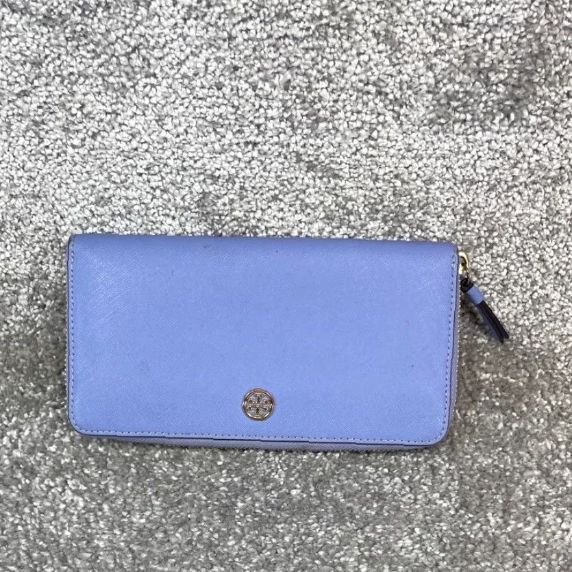 Tory Burch VINTAGE Tory Burch Wallet Womens Blue Leather Wristlet Inner Pocket Hand Card Credit Leather Wallet Size ONE SIZE - 2 Thumbnail
