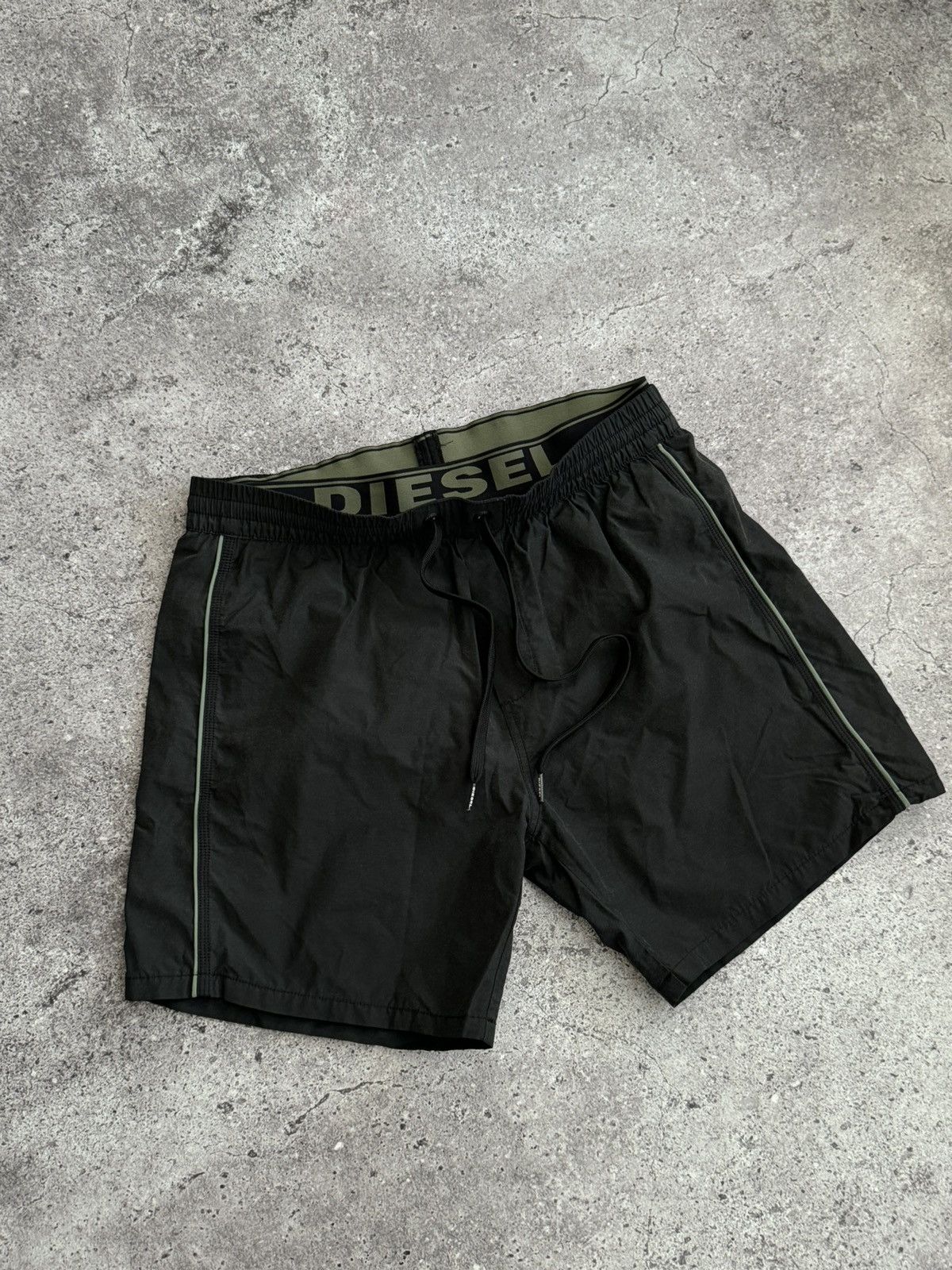 Diesel × Vintage Vintage Diesel Distressed Y2K nylon swimming shorts Size US 32 / EU 48 - 2 Thumbnail