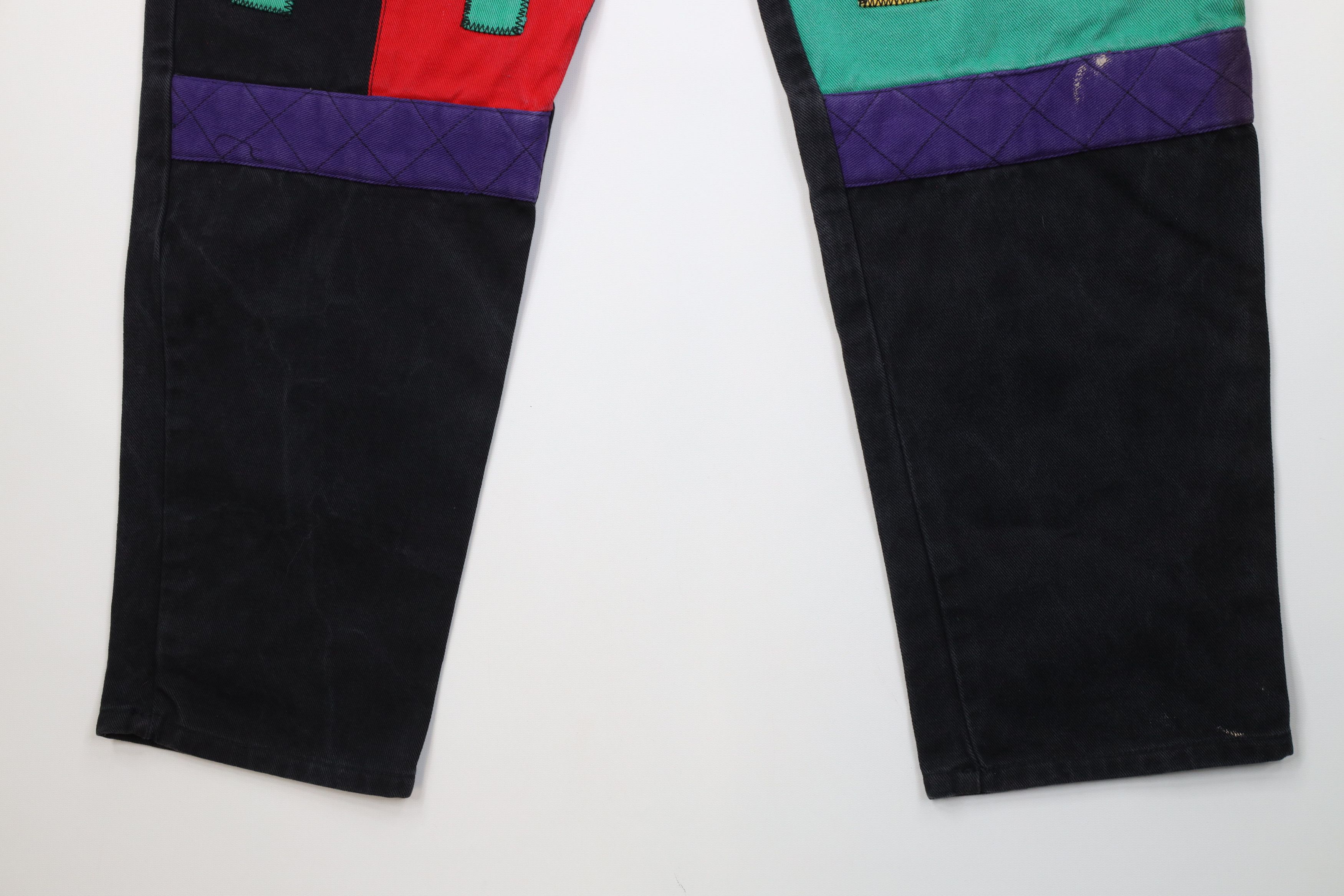Vintage Vintage 90s Streetwear Baggy Fit Malcolm X Denim Jeans Black Size US 34 / EU 50 - 4 Thumbnail