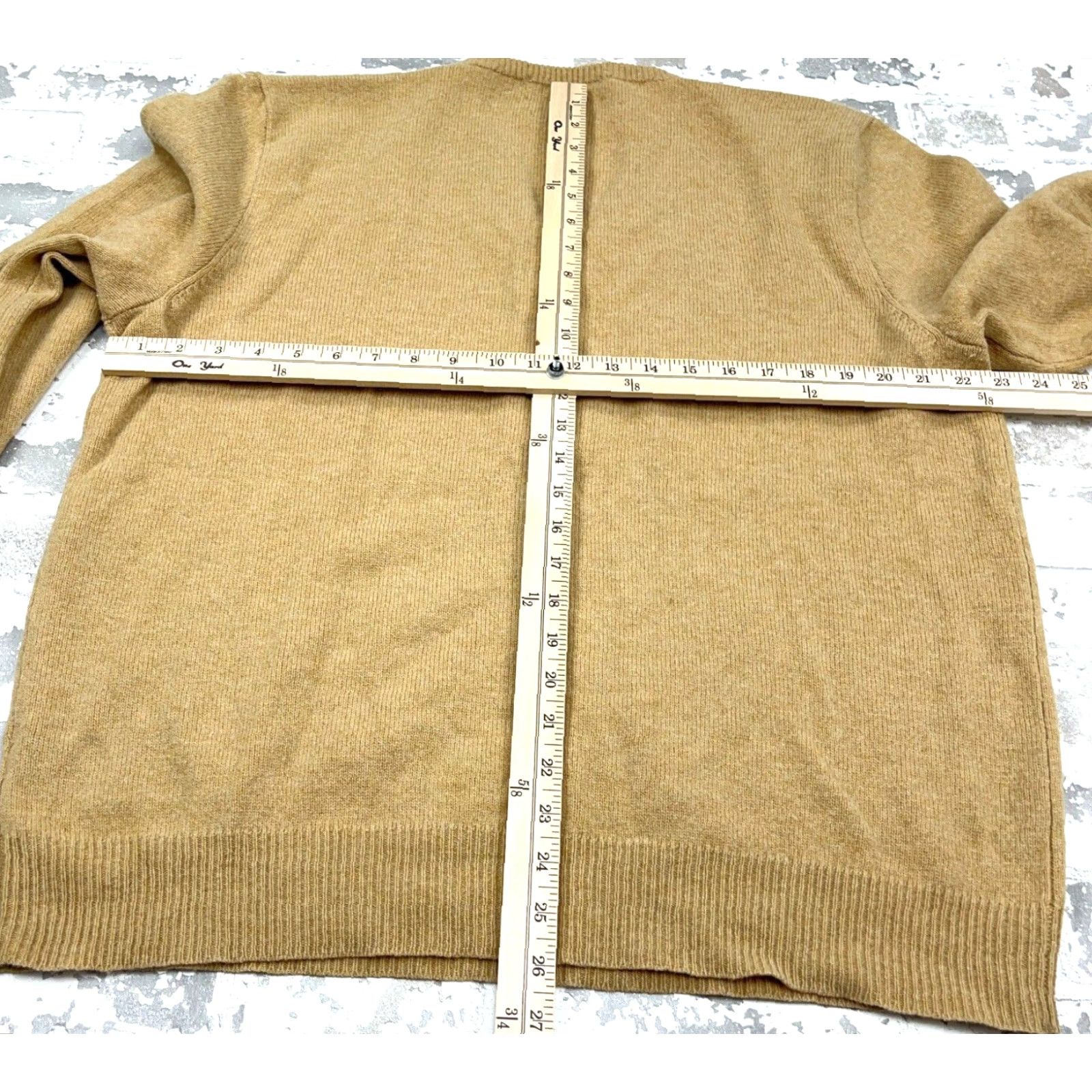 Polo Ralph Lauren VINTAGE Polo Ralph Lauren Sweater Shirt Mens XXL Brown Lambs Wool Knit V Neck Pullover Soft Size US XXL / EU 58 / 5 - 6 Thumbnail