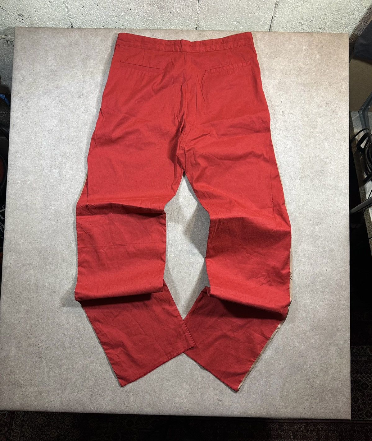 Jil Sander Jil Sander Archive T-Stripe Pants Red Side Stripe 36 Size US 36 / EU 52 - 5 Thumbnail