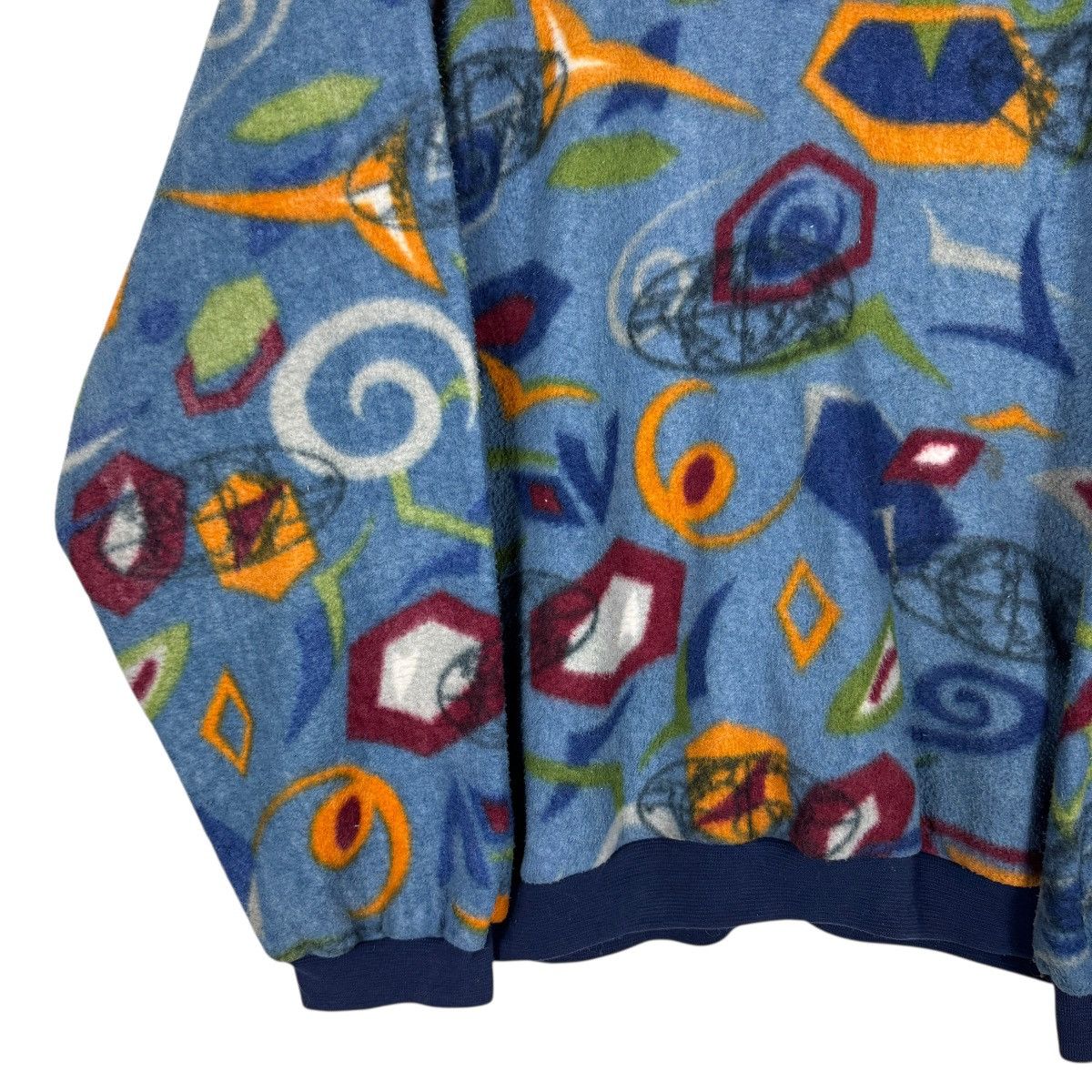 Japanese Brand 🔥 Boston Campany Printed Fleece Anorak HalfZipper Size US XL / EU 56 / 4 - 4 Thumbnail