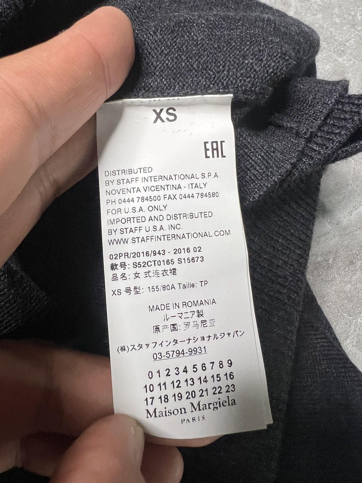 Maison Margiela MM6 2 Tone Reconstructed Knit sweater Dress Size XS / US 0-2 / IT 36-38 - 7 Thumbnail