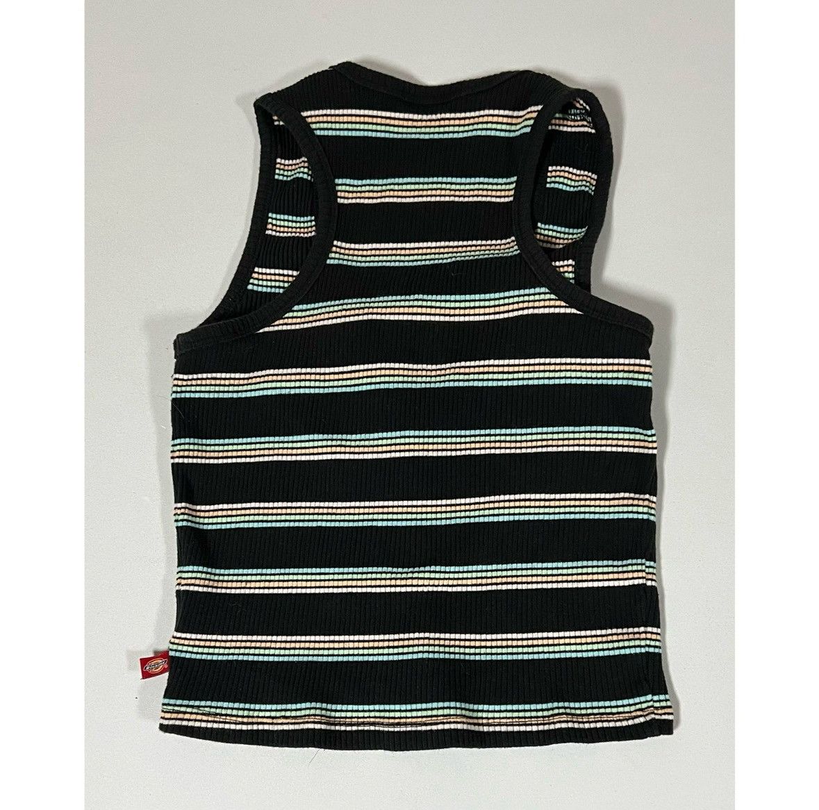 Dickies Dickies Black Striped Button-Up Tank Top Shirt Cami Size S🖤🩵 Size S / US 4 / IT 40 - 3 Thumbnail