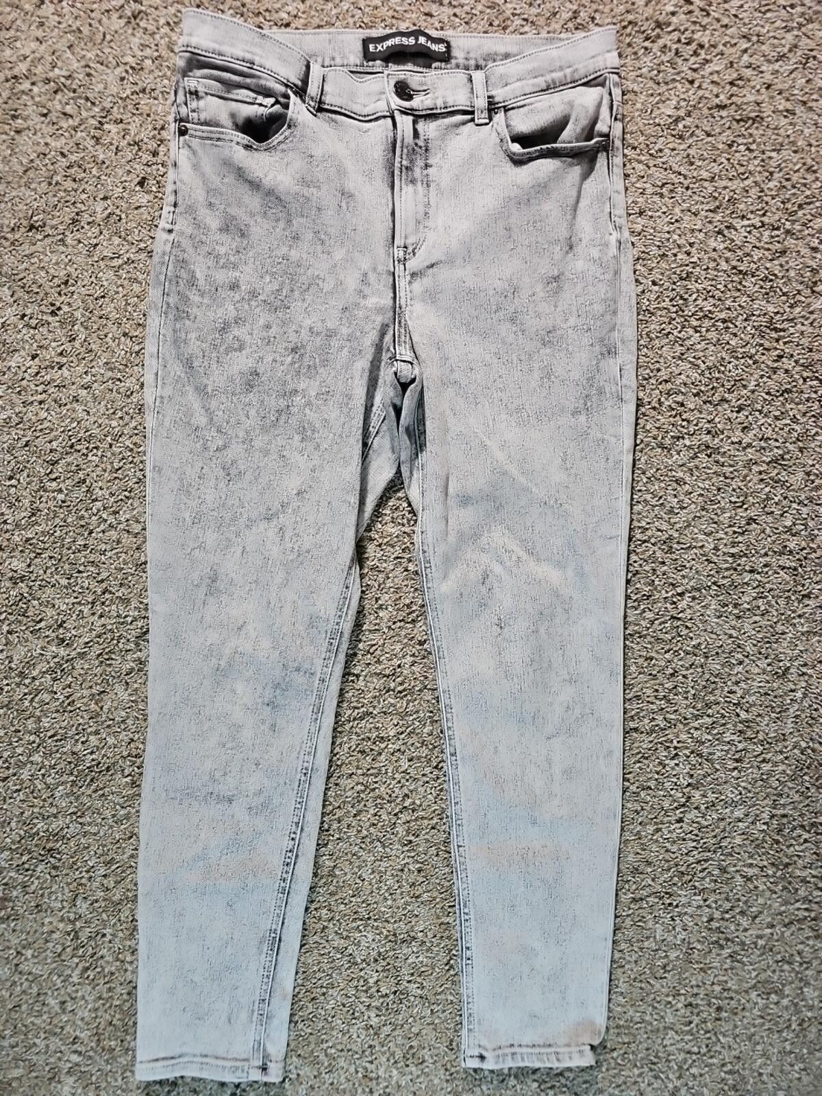 Express Express Jeans Ankle Leggings High Rise Jeans 10R Size 32" / US 10 / IT 46 - 1 Thumbnail