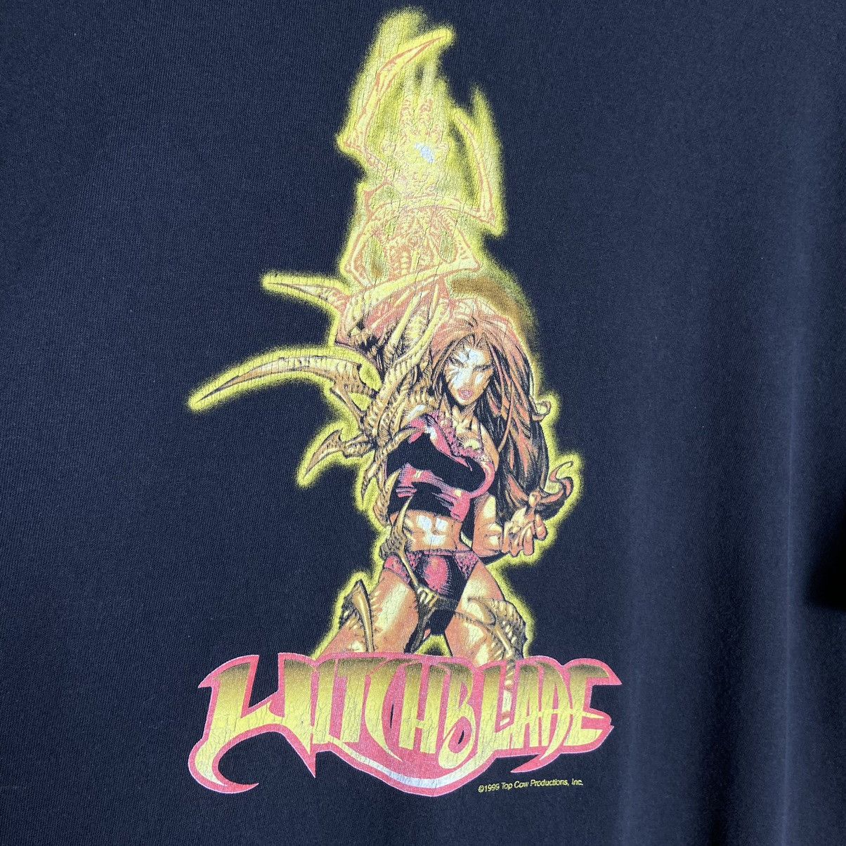 Anime Vintage 90s Witchblade Comics Anime T-Shirt Size US L / EU 52-54 / 3 - 3 Thumbnail