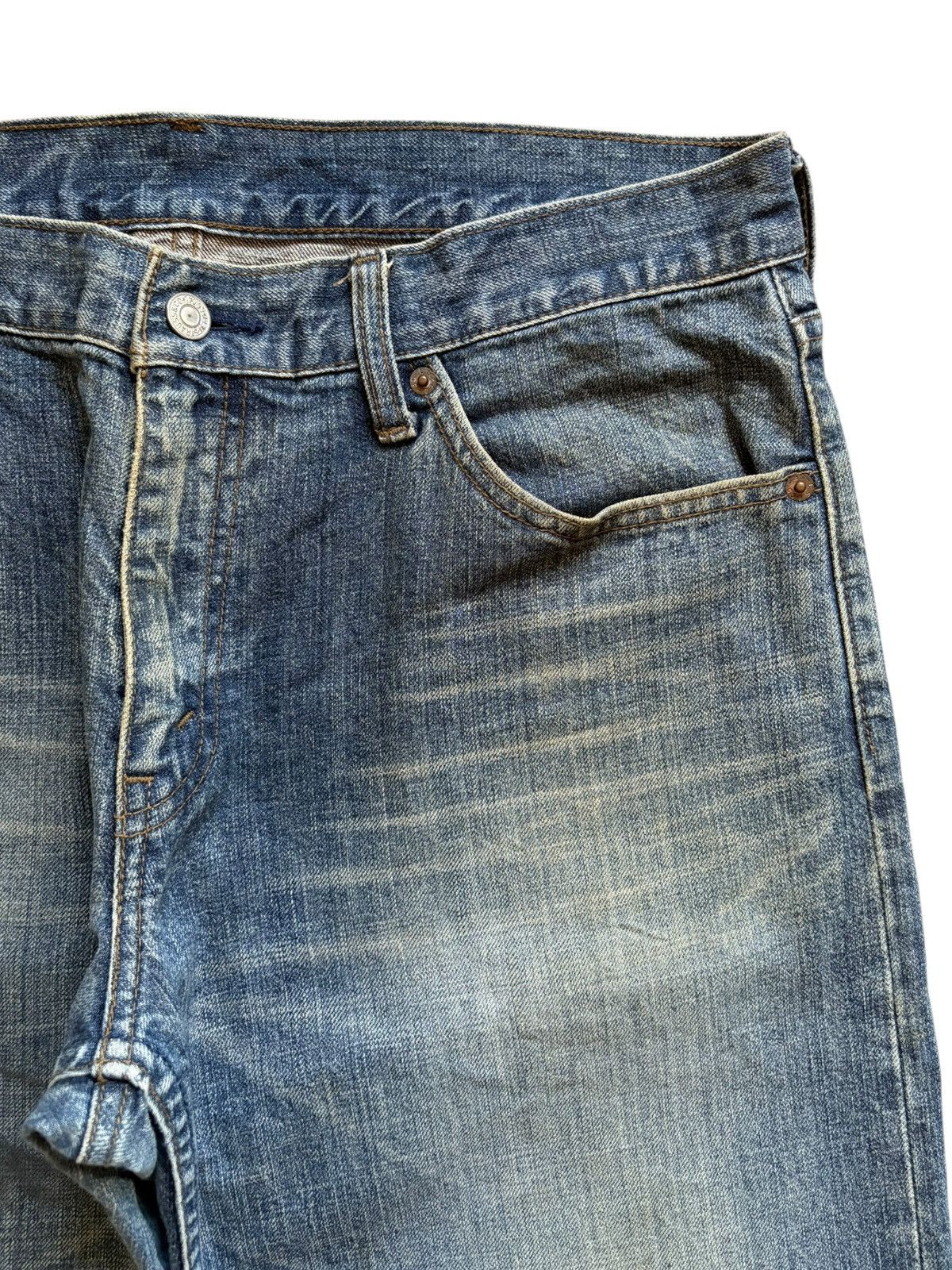 Levi's Vintage 90s Levis 534 Mud Wash Loose Jean Shorts Jorts Size US 34 / EU 50 - 6 Thumbnail