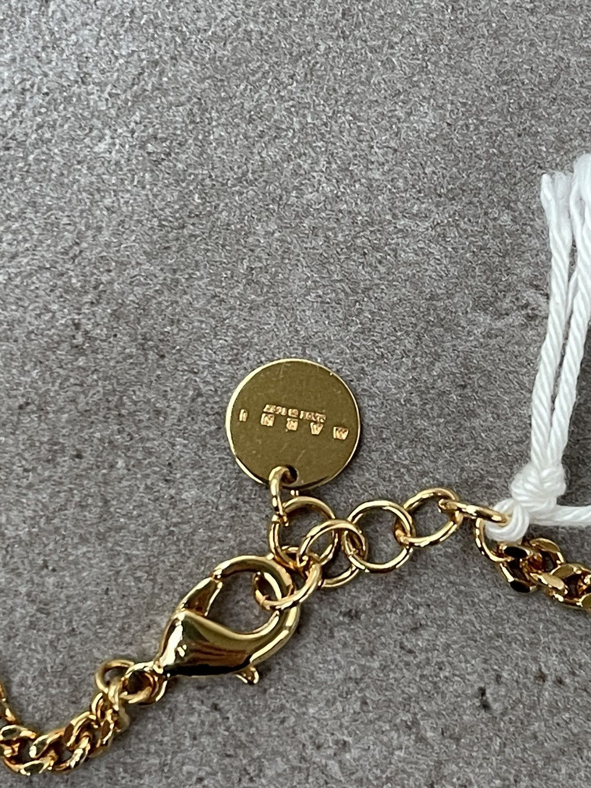 !DS! FW22 Marni Gold Logo Bracelet