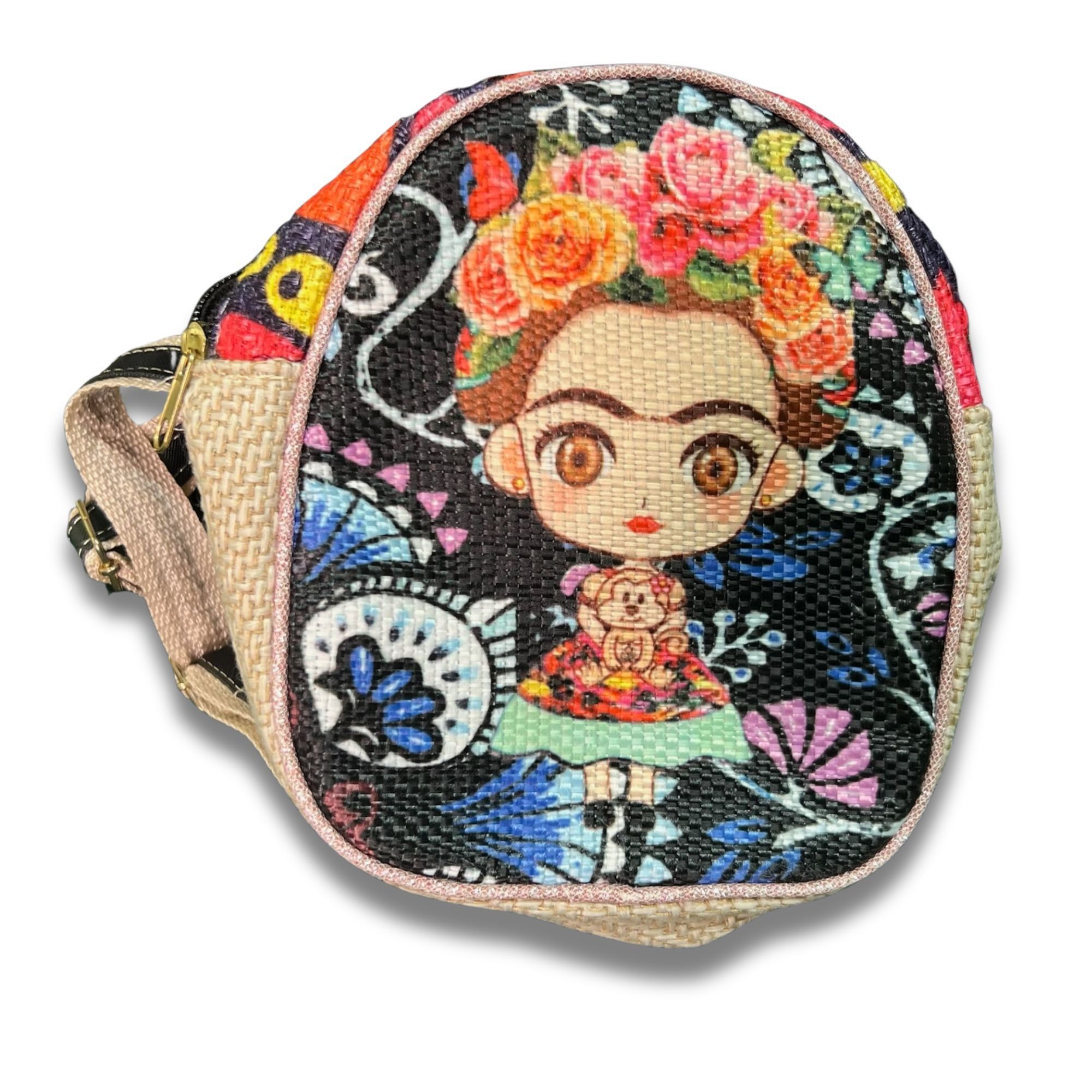 Other Frida Kahlo Mini Backpack With Adjustable Straps Colorful De Size ONE SIZE - 2 Thumbnail