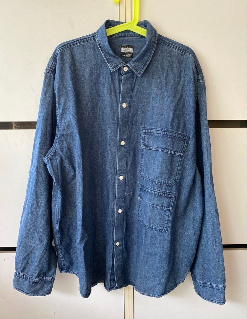 Japanese Brand RODEO CROWNS DENIM SHIRT Size US XL / EU 56 / 4 - 2 Thumbnail