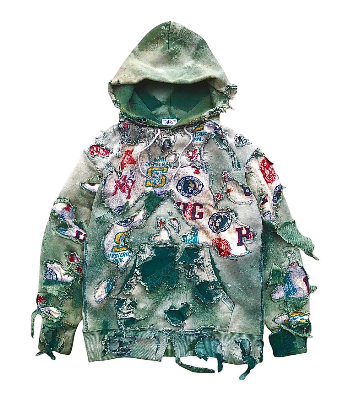 Hysteric Glamour × Seditionaries 🇯🇵 Hysteric Glamour Bondage Hoodie Custom Made Distressed Size US M / EU 48-50 / 2 - 1 Thumbnail