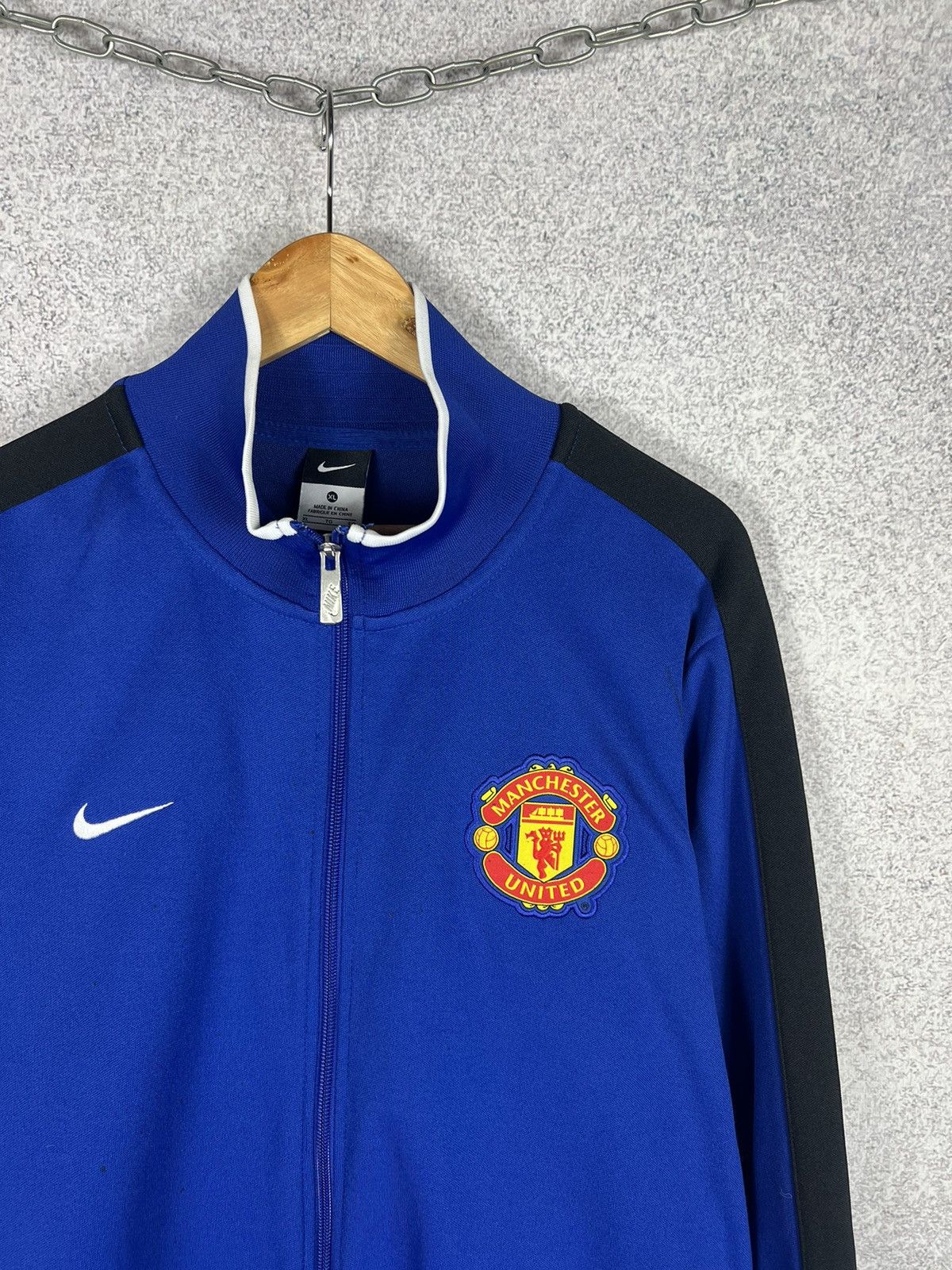 Nike Vintage Nike Manchester United Soccer Tracksuit Track Jacket Size US XL / EU 56 / 4 - 2 Thumbnail