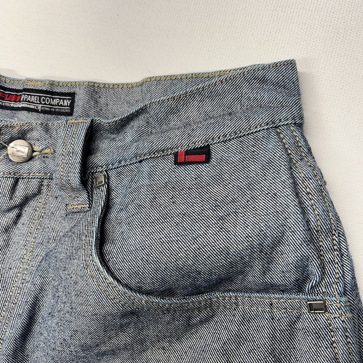Fubu × Vintage Fubu Jeans 32X34 Baggy Straight Reverse Blue 90s Y2K Size US 32 / EU 48 - 8 Thumbnail